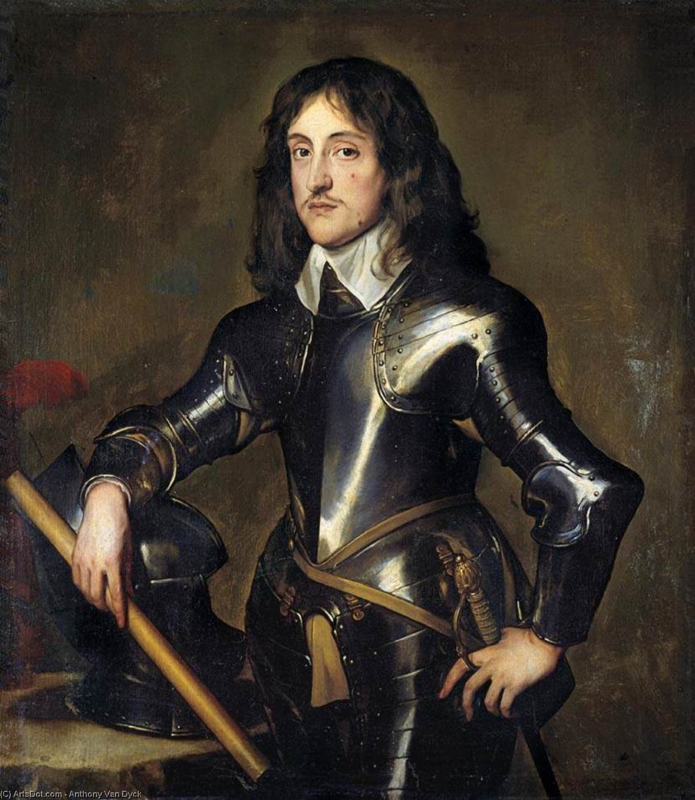 Retrato Del Príncipe Carlos Luis, Elector Del Palatinado — Sir Anthony Van Dyck