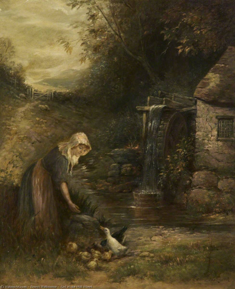 Girl At The Mill Wheel — Ernest Walbourne
