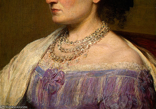 Duchess De Fitz James (detail 3) - — Henri Fantin-latour