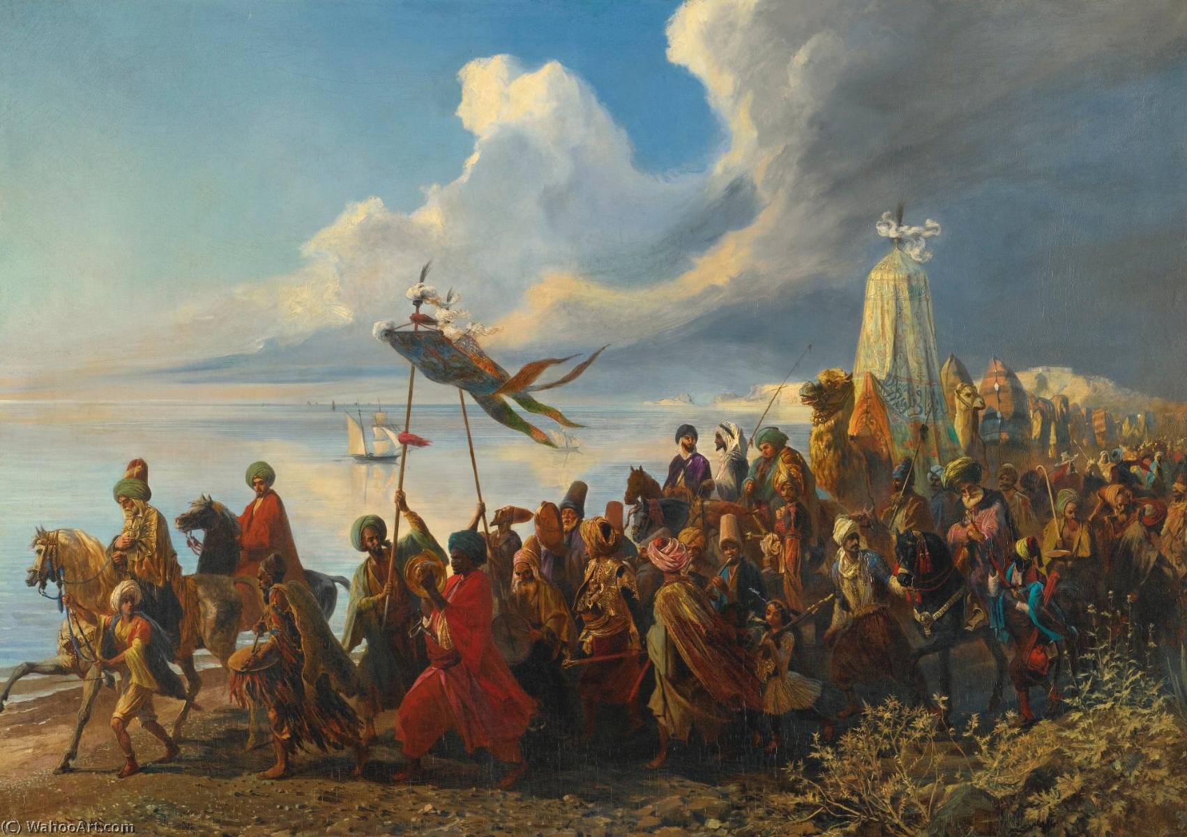 The Hajj — Edme Alexis Alfred Dehodencq