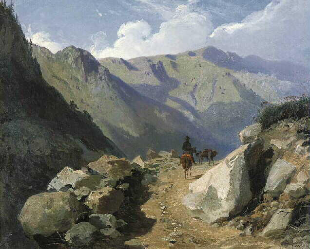 Sentier De Montagne Dans La Vallée Du Lutour — Galos Victor