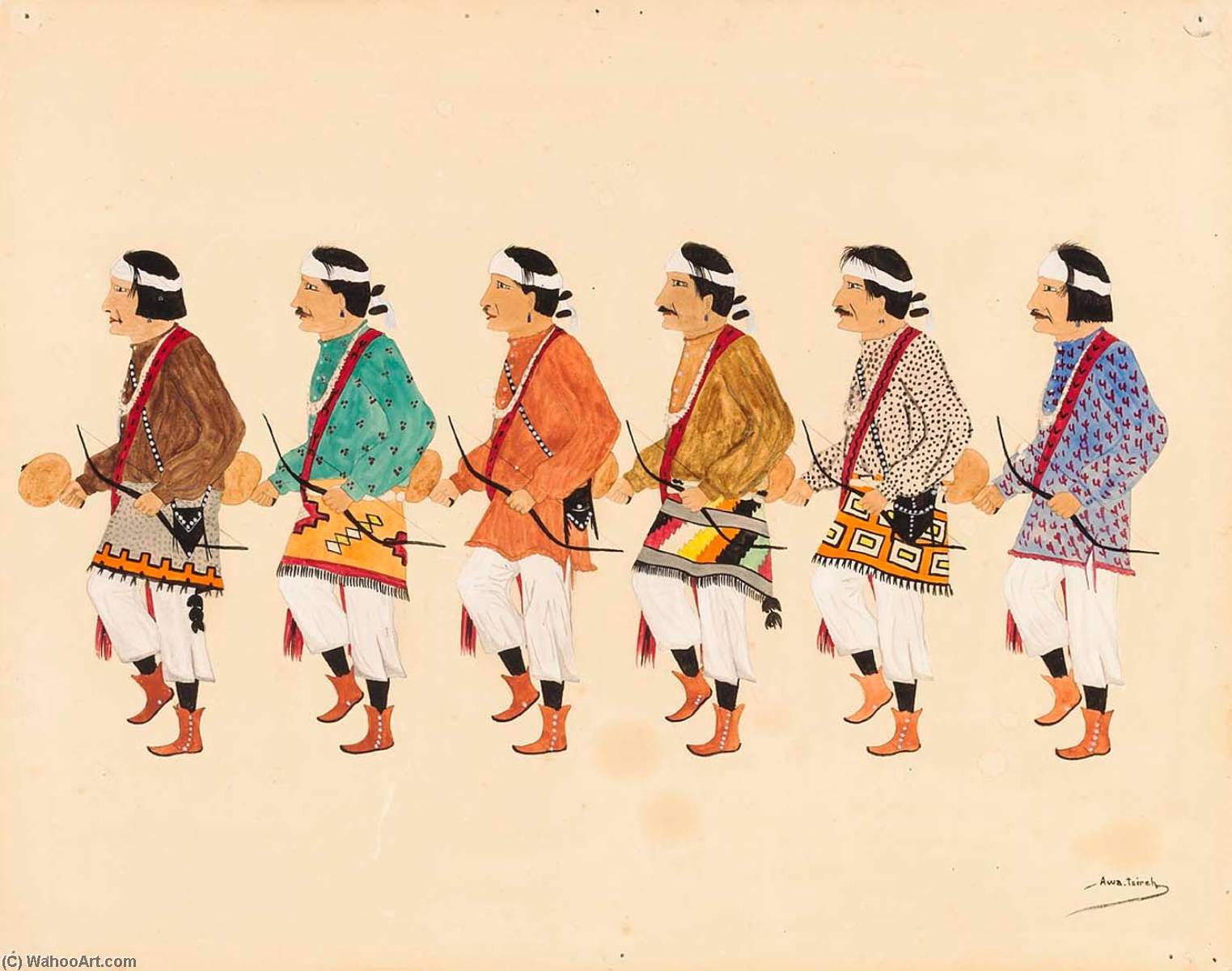 Navajo Yebijhi Dance — Awa Tsireh