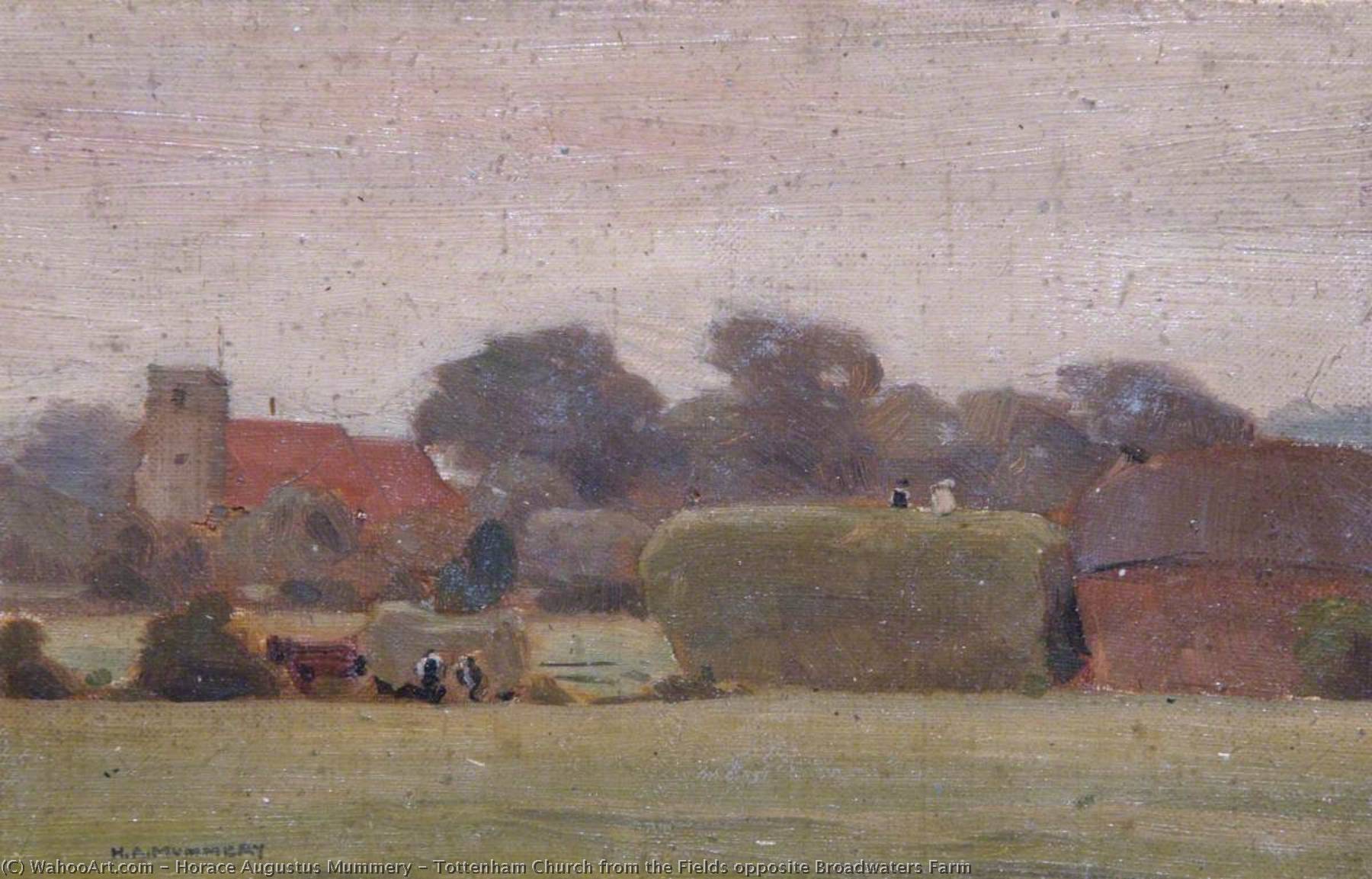 Tottenham Church From The Fields Opposite Broadwaters Farm — Horace Augustus Mummery