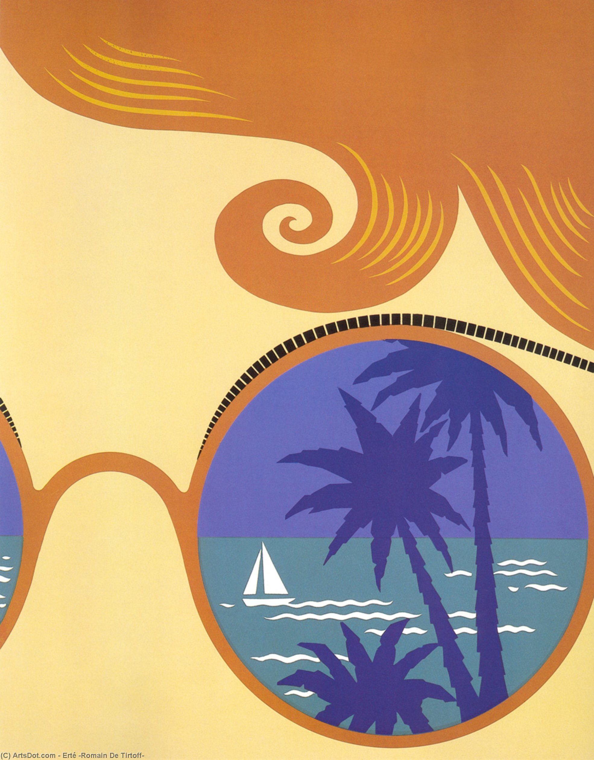 Winter Resort Nice — Erté
