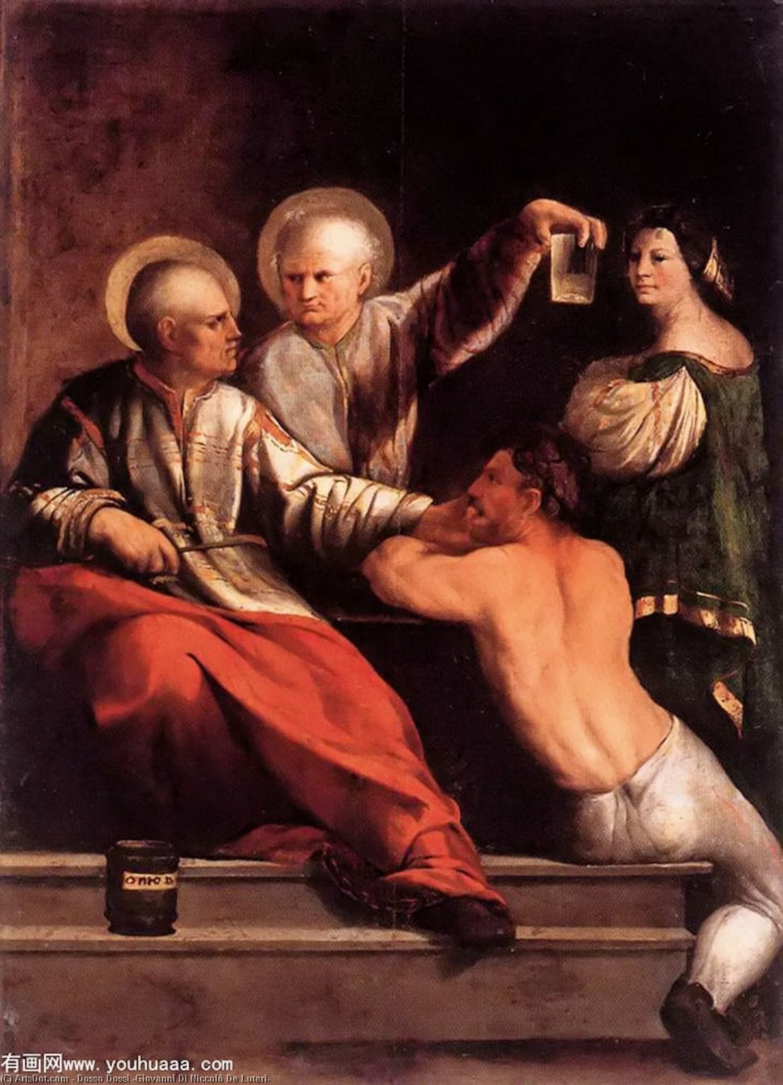 St Cosmas And St Damian — Dosso Dossi (giovanni Di Niccolò De Luteri)