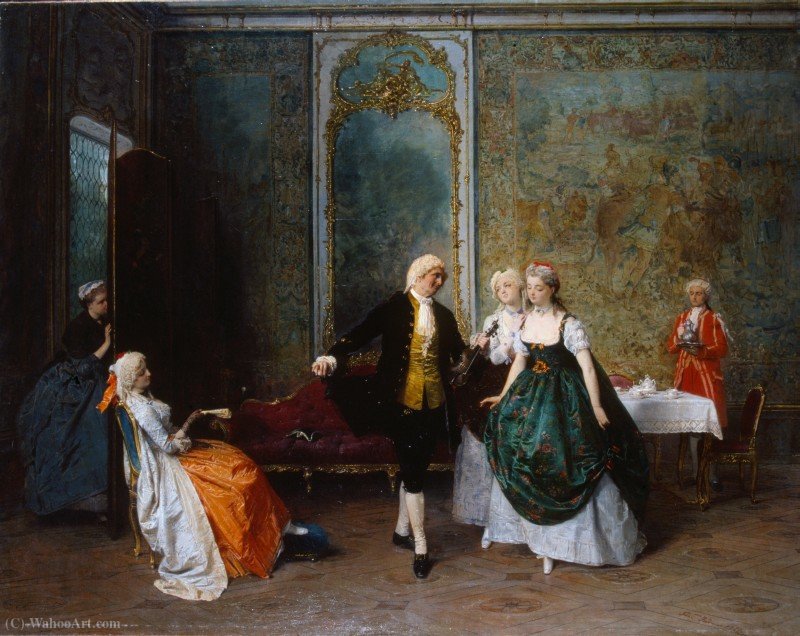 The Dance Lesson — Girolamo Induno