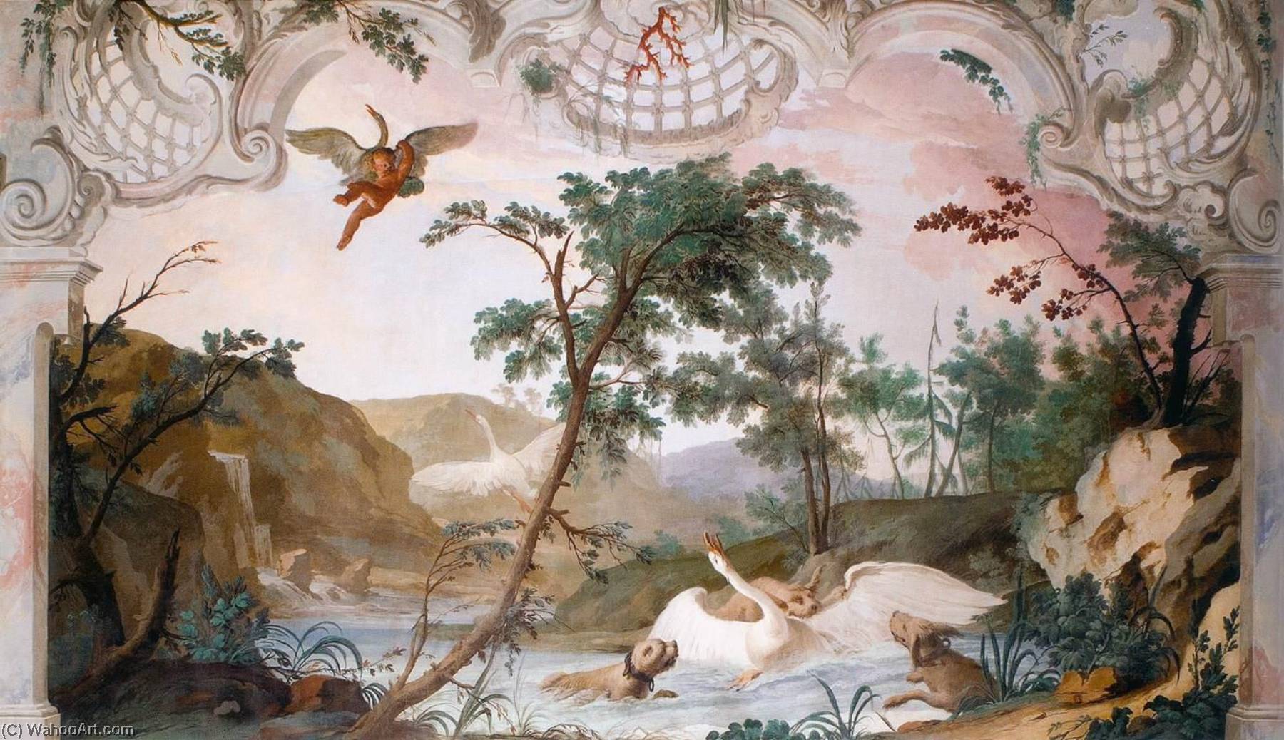 The Swan Attacked By Dogs — Andrea Urbani