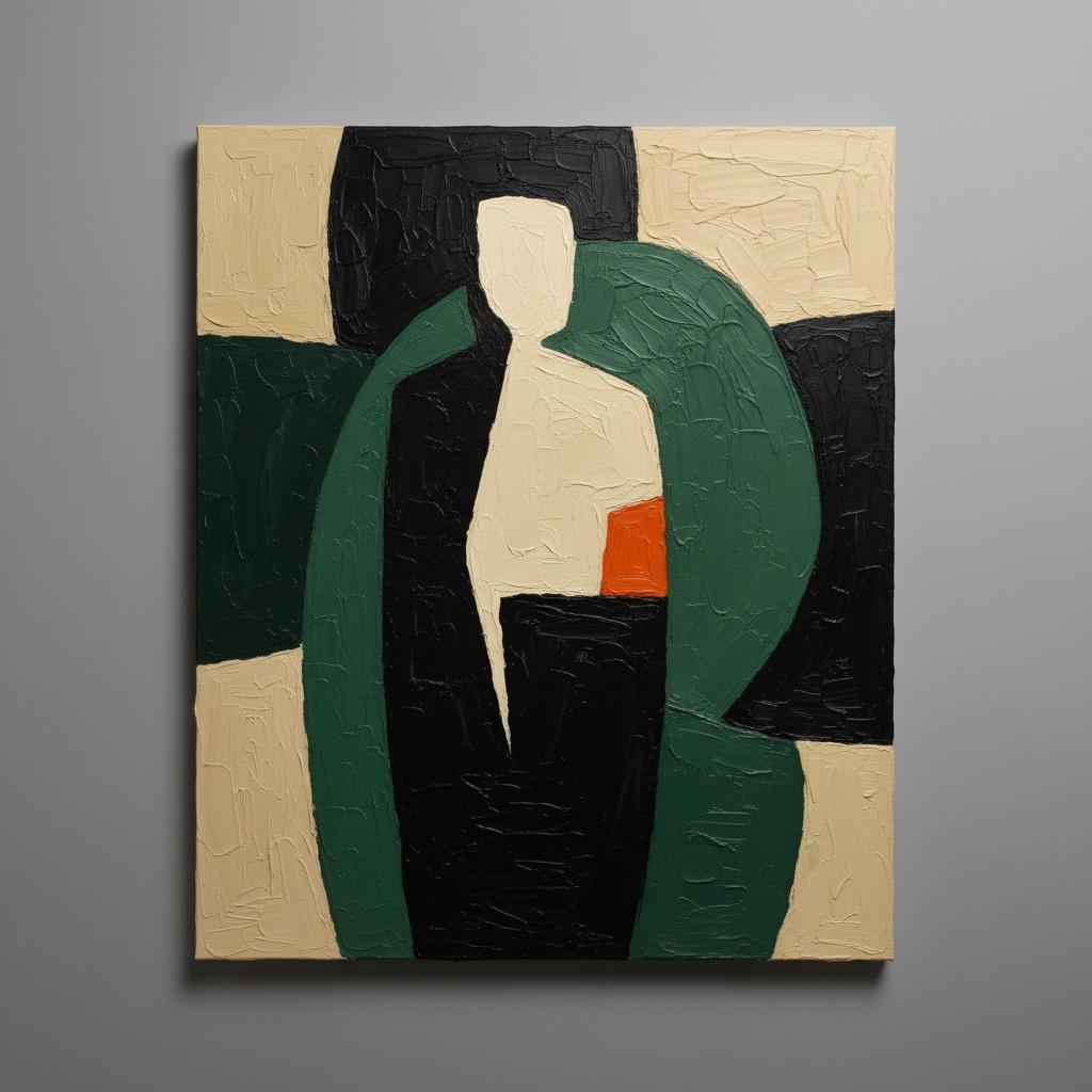 Monolithic Silence: An Abstract Study Of Shadow, Earth, And Eternal Form — Laurent Fabre