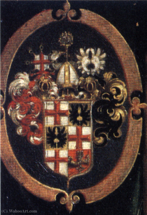 Annunciation Detail,coat Of Arms — Kaspar El Viejo Memberger