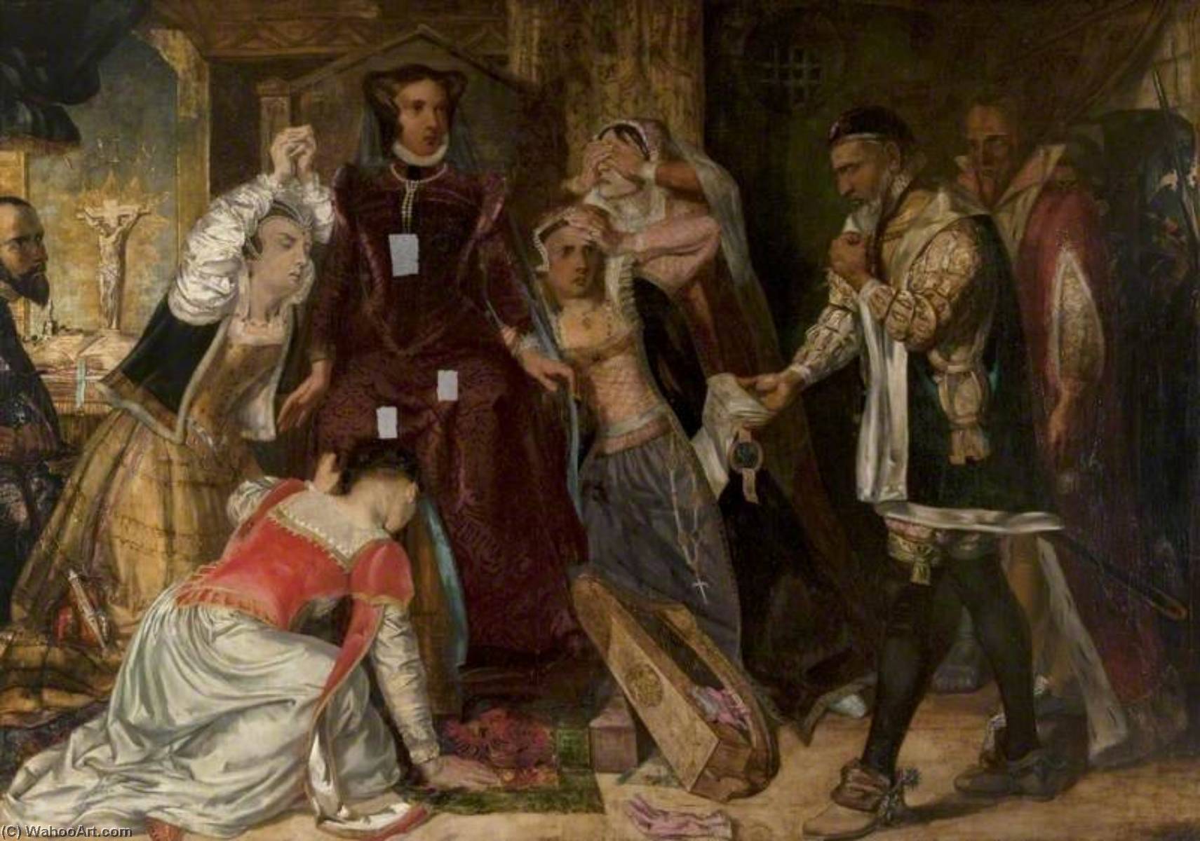 Mary, Queen Of Scots, Receiving The Warrant For Her Execution — David Scott