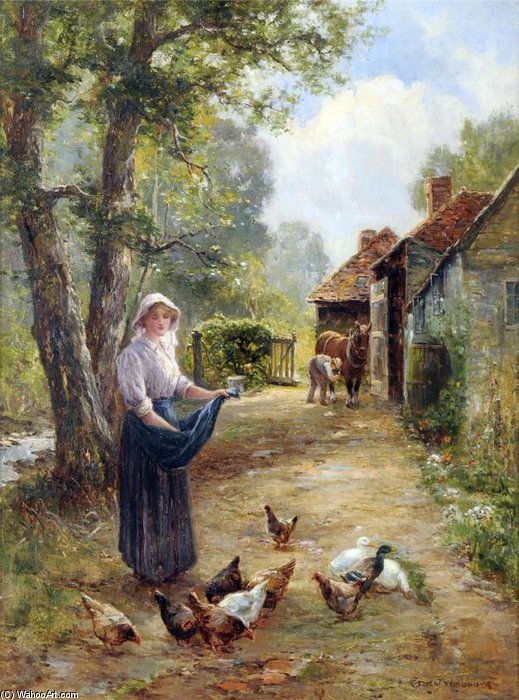 Feeding The Chickens — Ernest Charles Walbourn