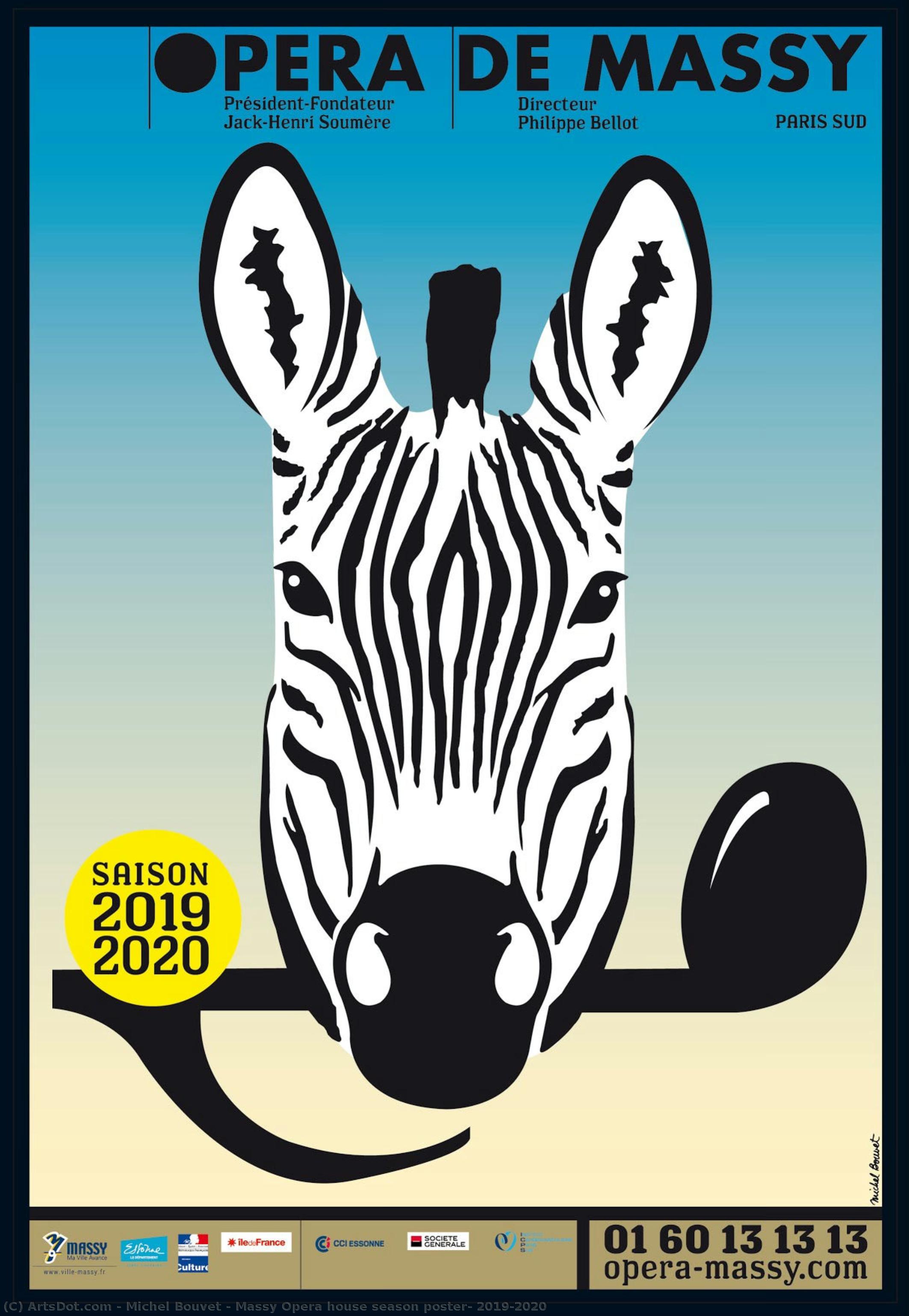 Massy Opera House Season Poster, 2019/2020 — Michel Bouvet