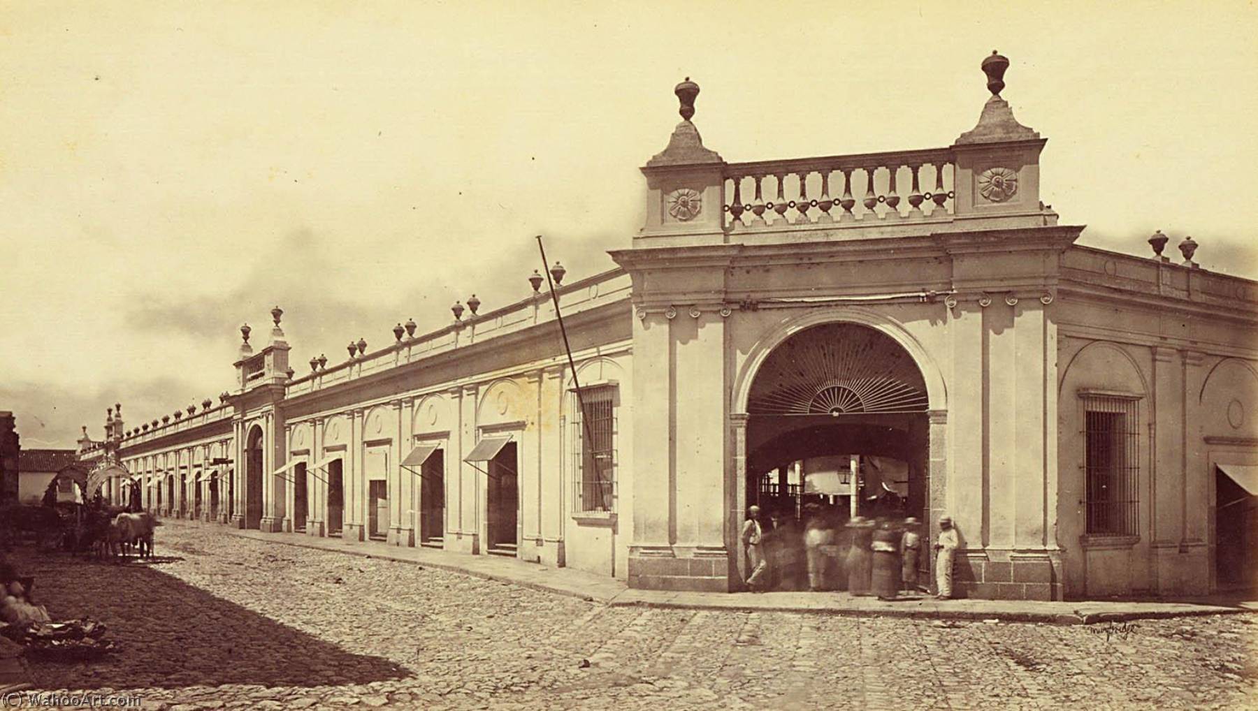 Public Market, Guatemala — Eadweard J Muybridge