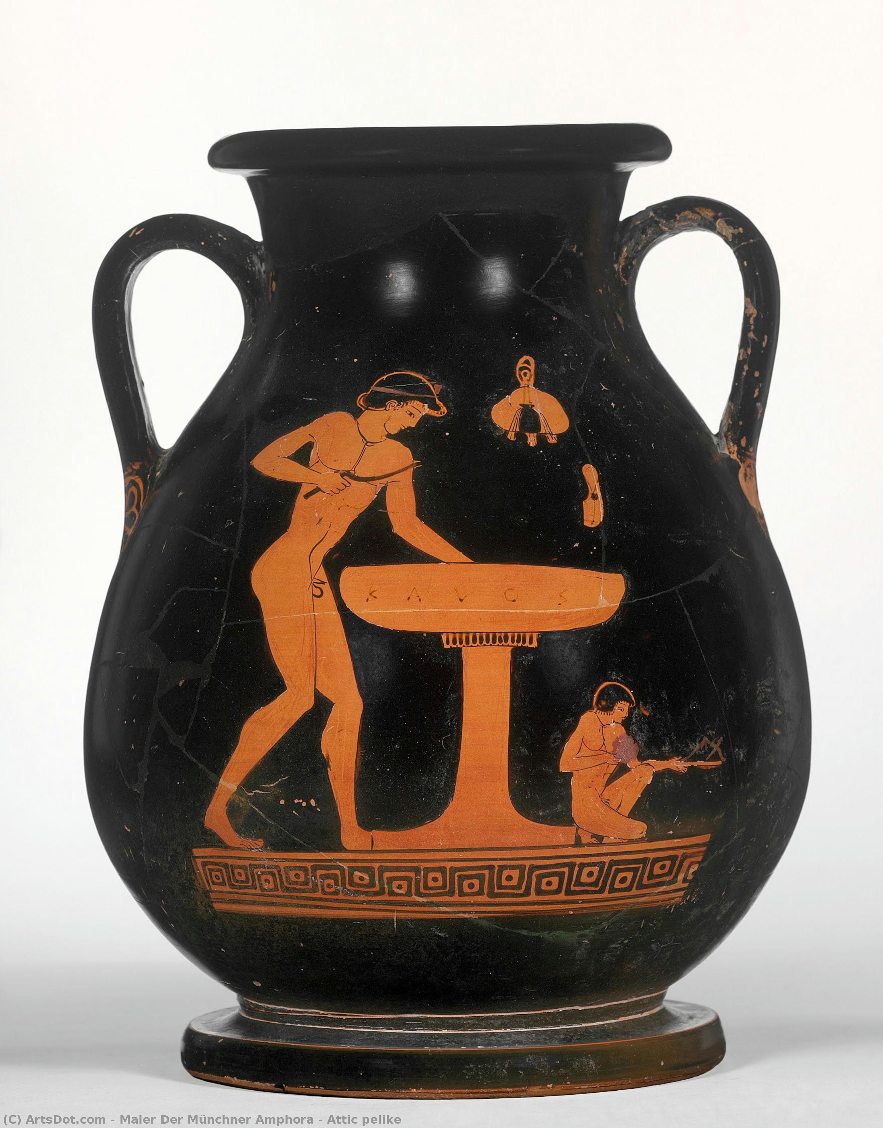 Attic Pelike — Maler Der Münchner Amphora