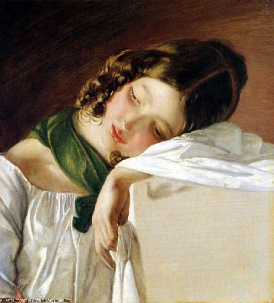 Portrait Of A Girl 1 — Friedrich Ritter Von Amerling
