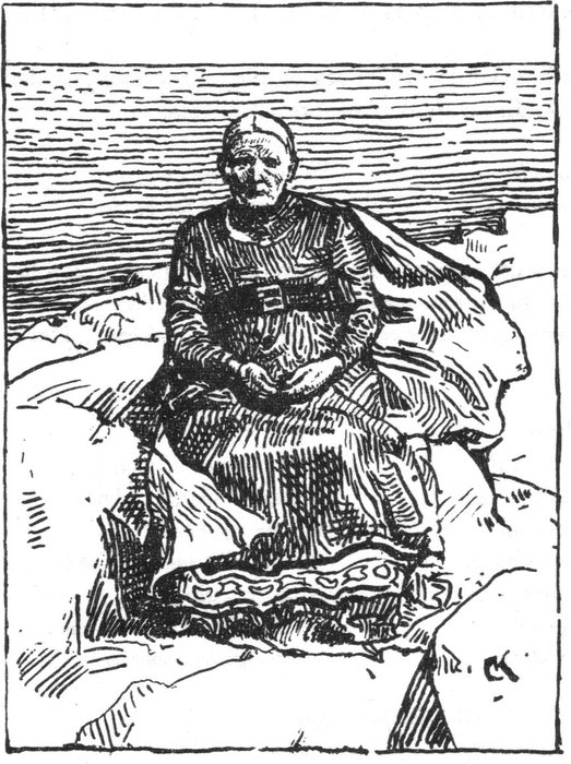 Olav Tryggvasons Saga-gunnhild-c. Krohg — Christian Krohg