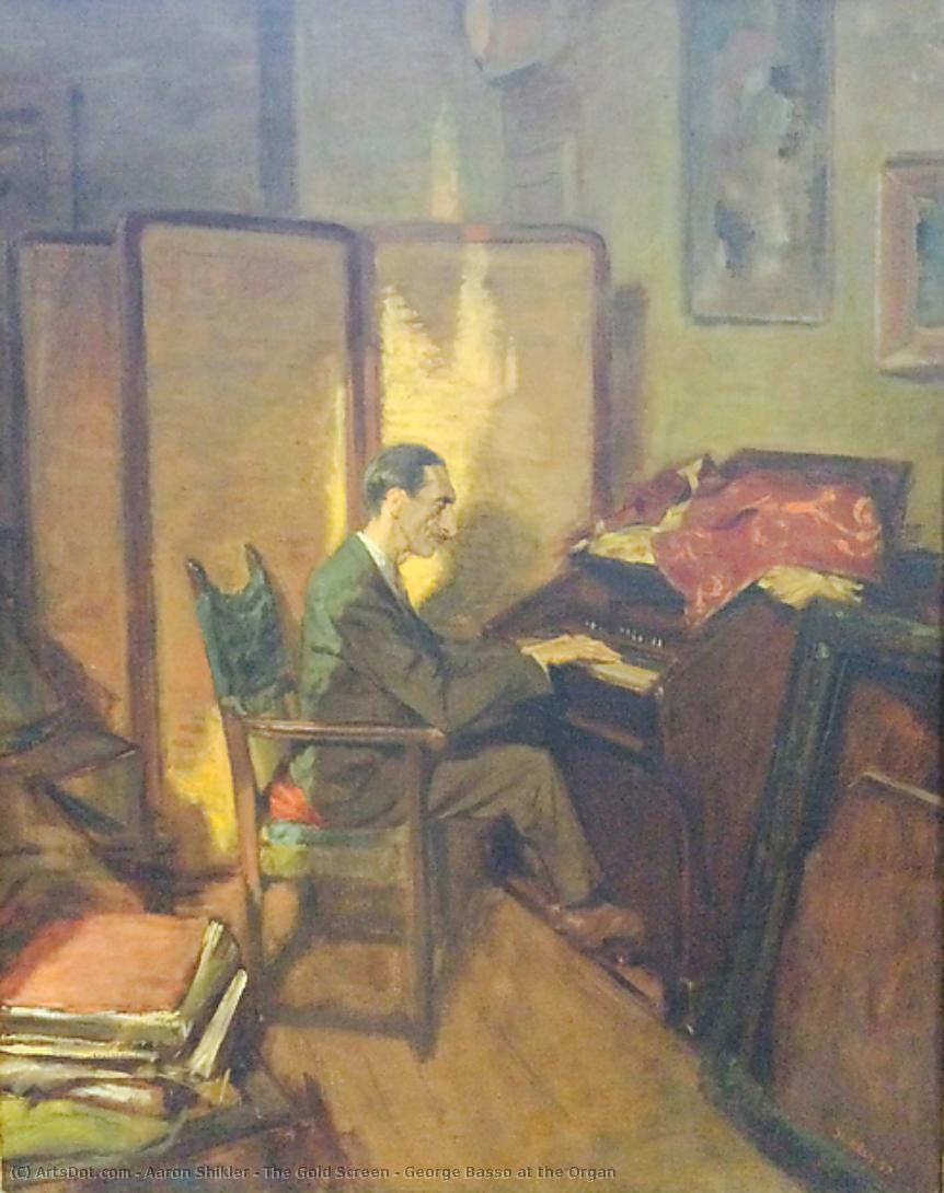 The Gold Screen - George Basso At The Organ — Aaron Abraham Shikler