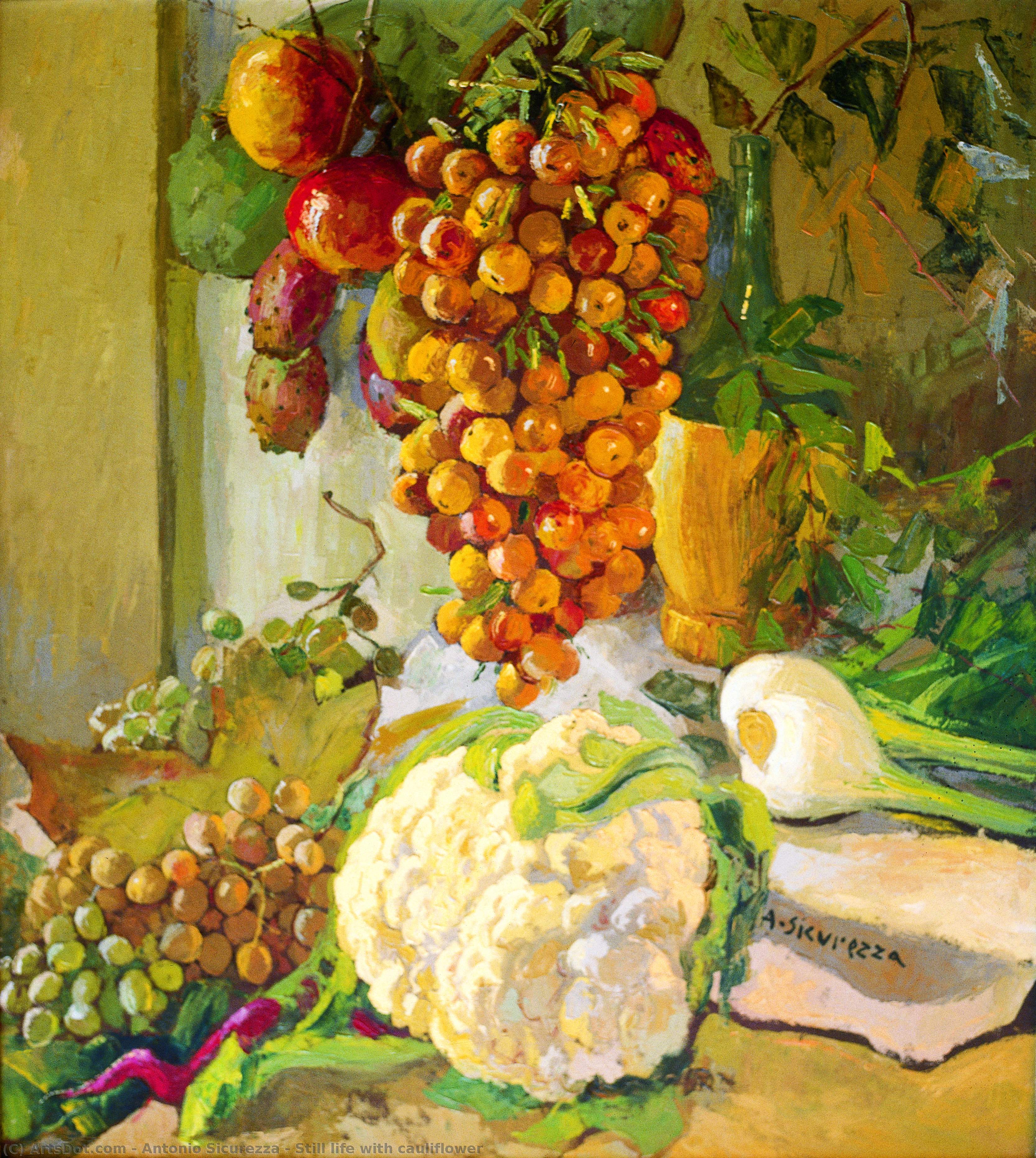 Still Life With Cauliflower — Antonio Sicurezza