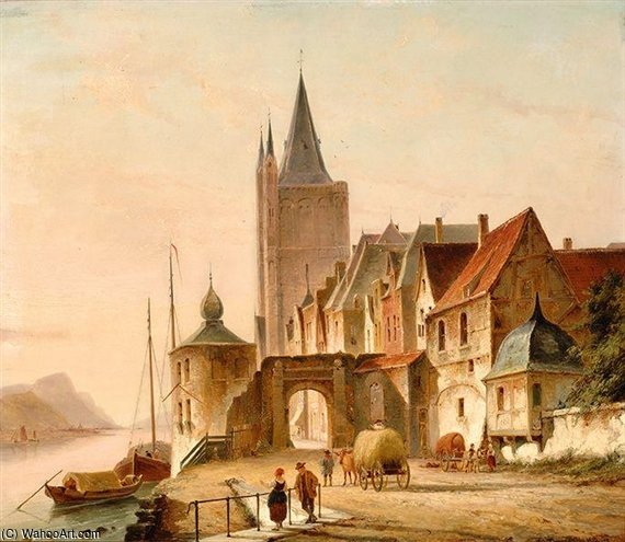 The City Gate — Cornelis Christiaan Dommelshuizen
