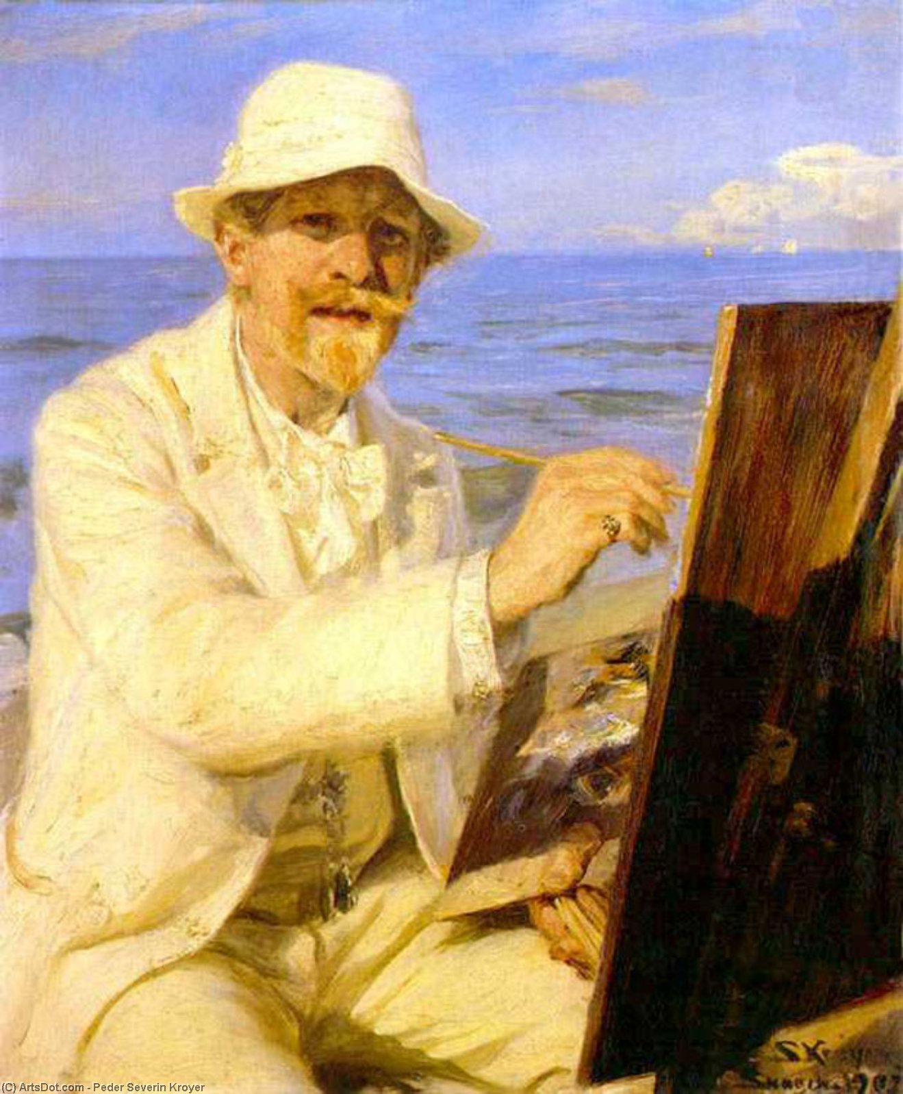 Autorretrato Del Pintor — Peder Severin Kroyer