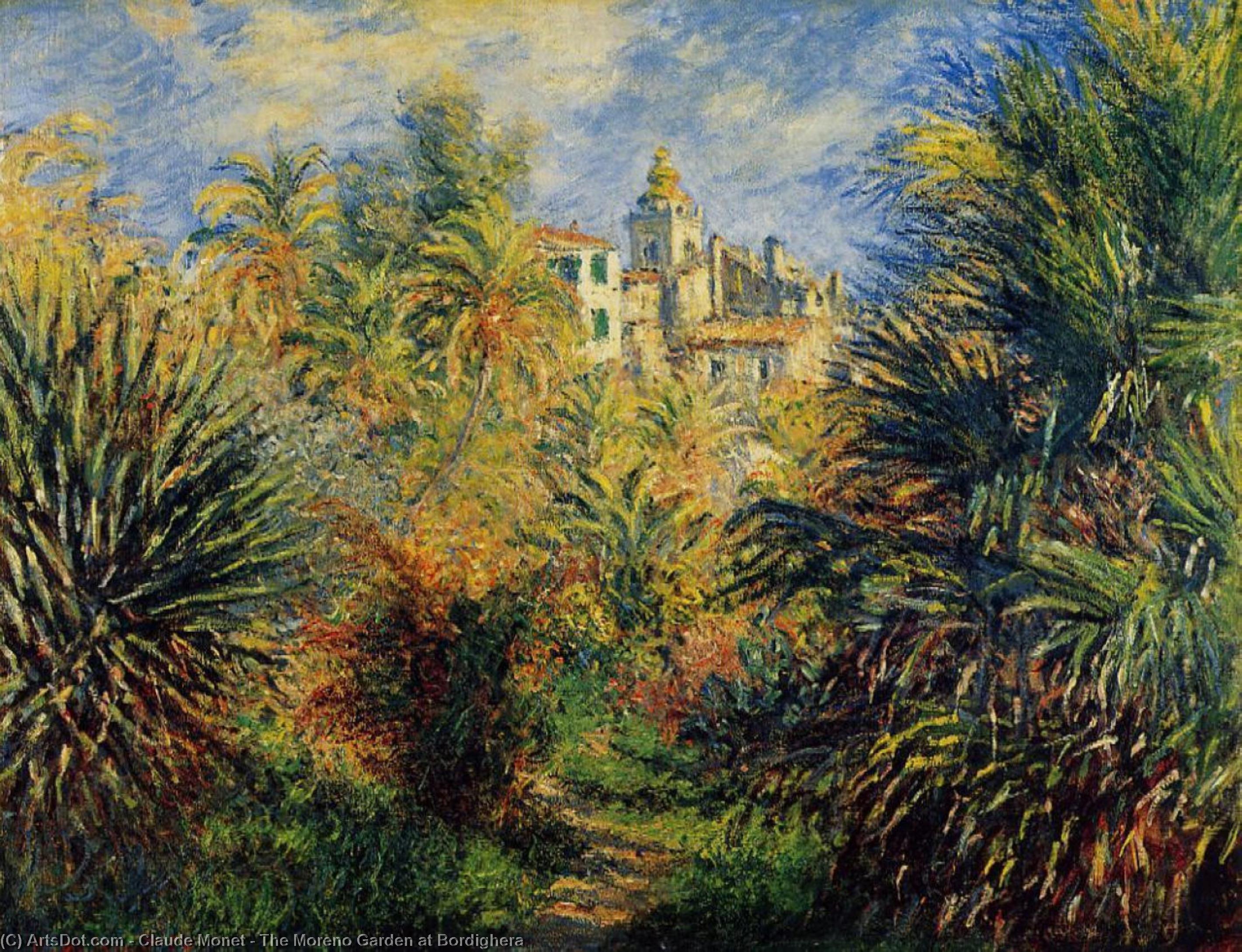 Der Garten Von Moreno Bei Bordighera — Claude Monet