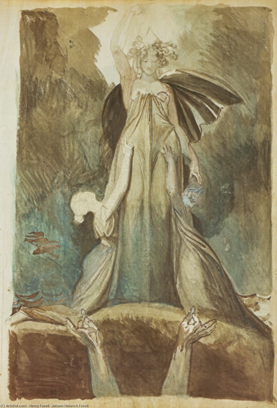 The Great Father And Ancient Night — Johann Heinrich Füssli