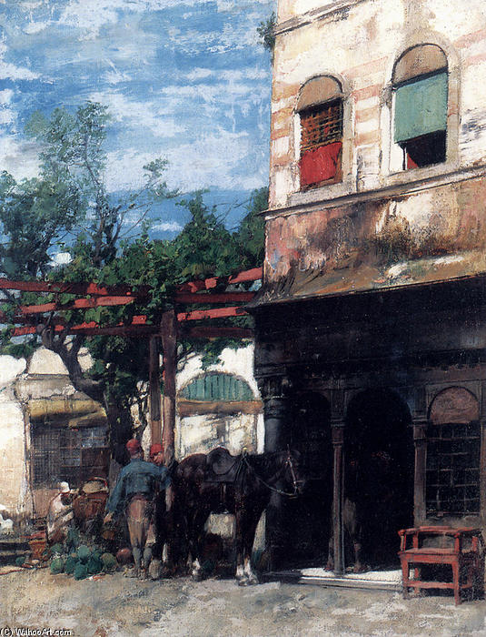 In The Courtyard — Alberto Pasini