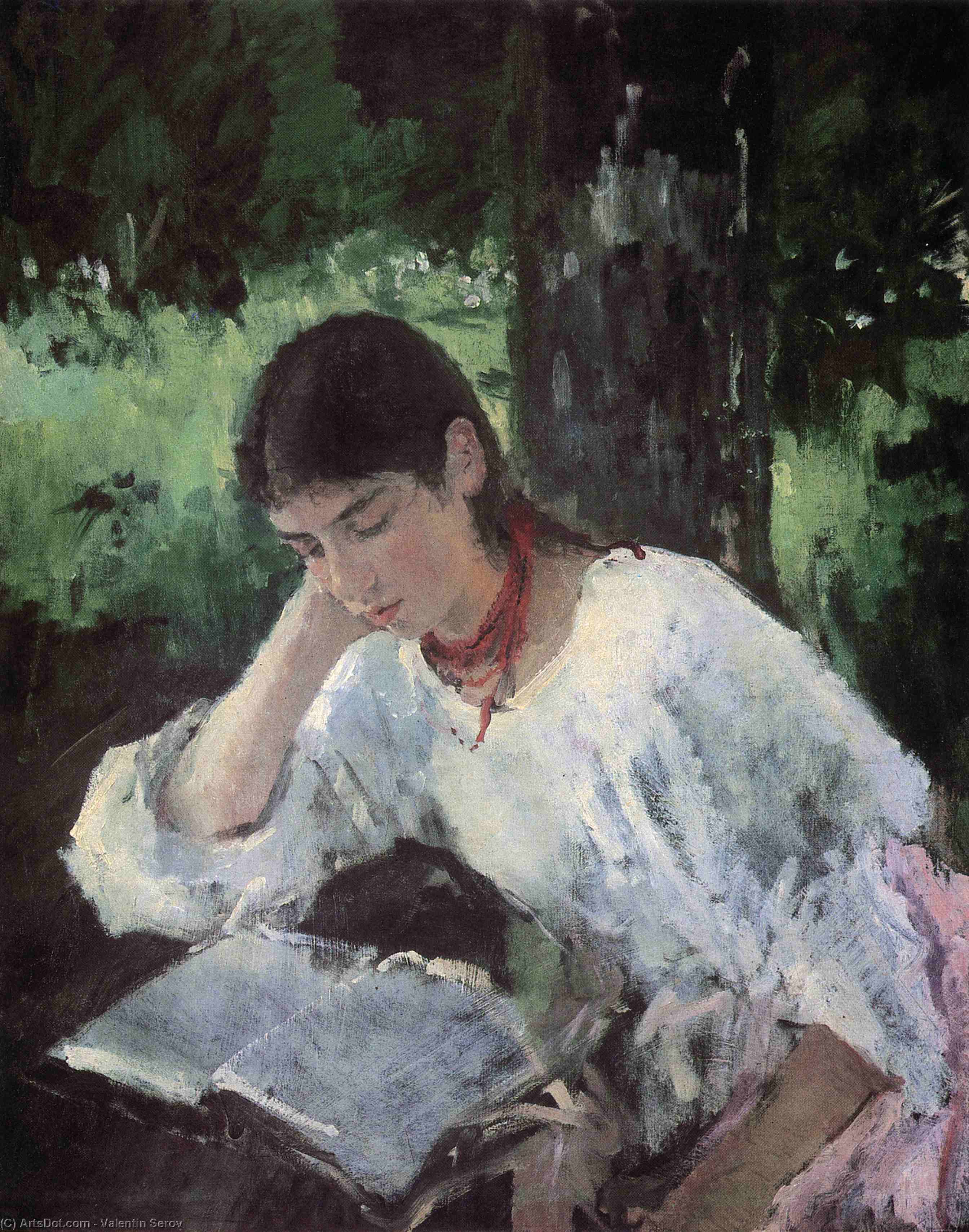 Portrait Of Adelaida Simonovich — Valentín Aleksándrovich Sérov