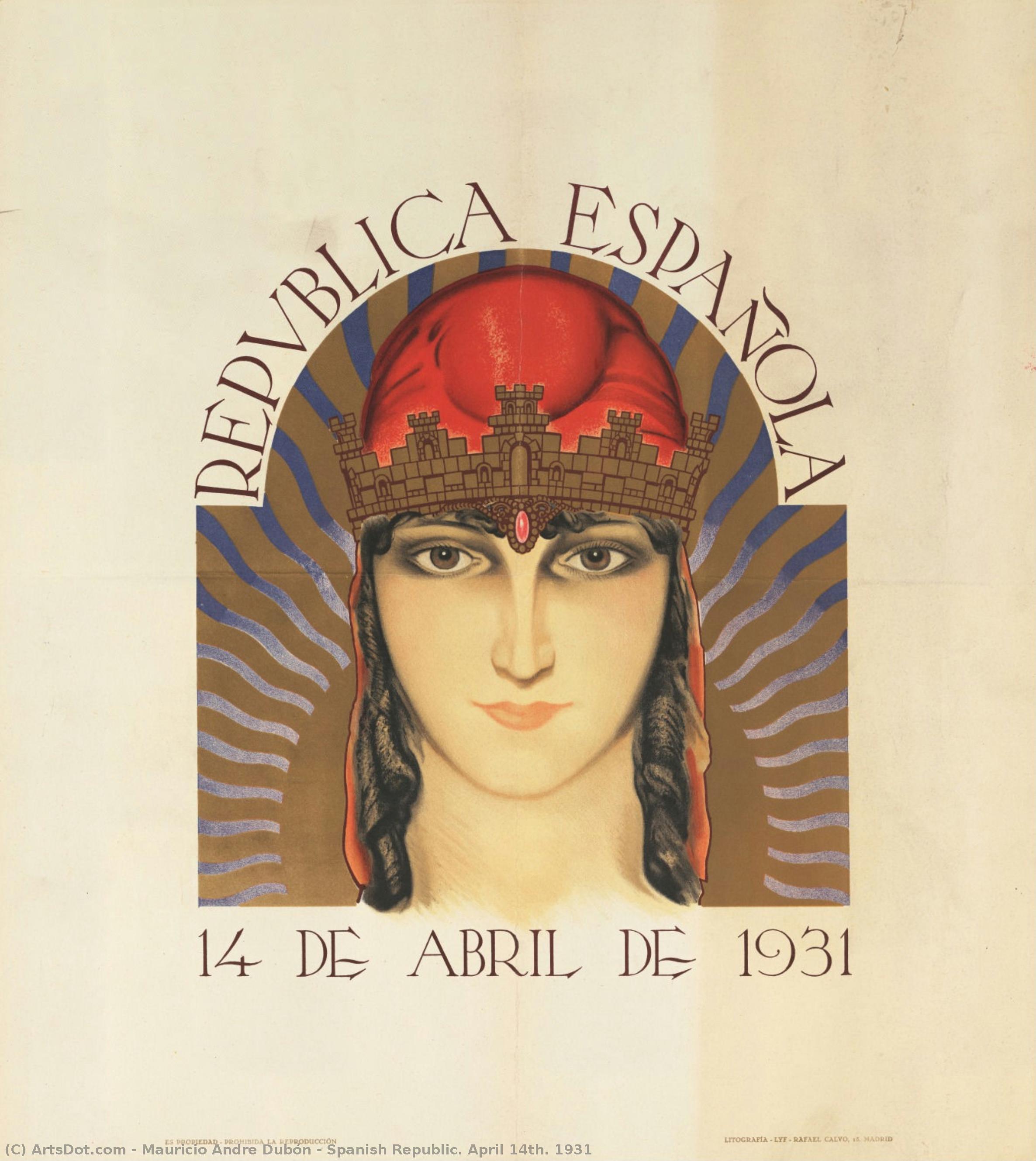 Spanish Republic. April 14th. 1931 — Mauricio Andre Dubón