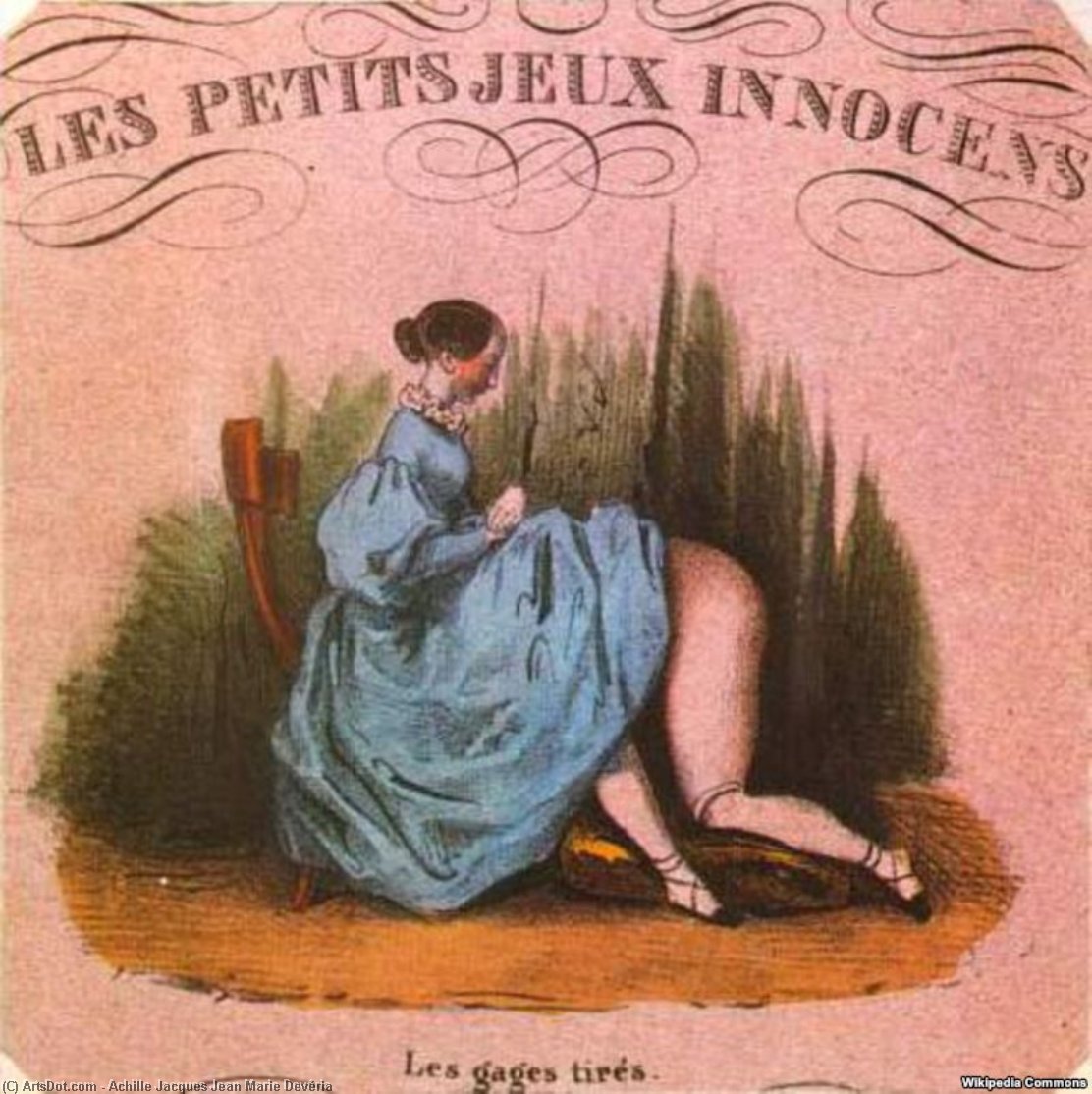 Small And Innocent Games — Achille Jacques Jean Marie Devéria