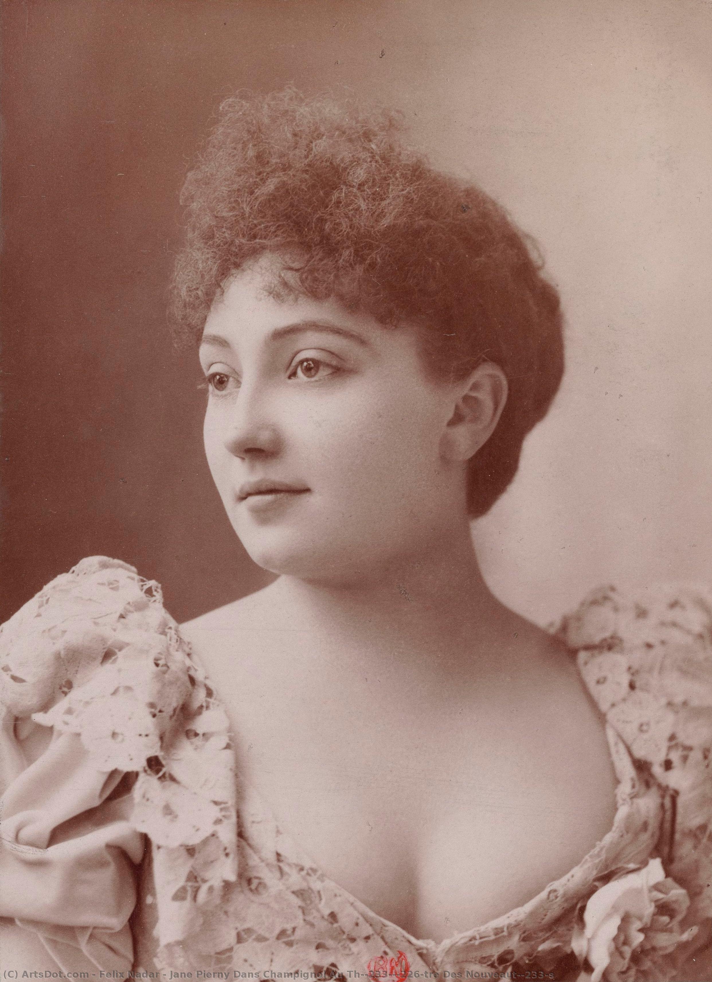 Jane Pierny Dans Champignol Au Théâtre Des Nouveautés — Félix Nadar