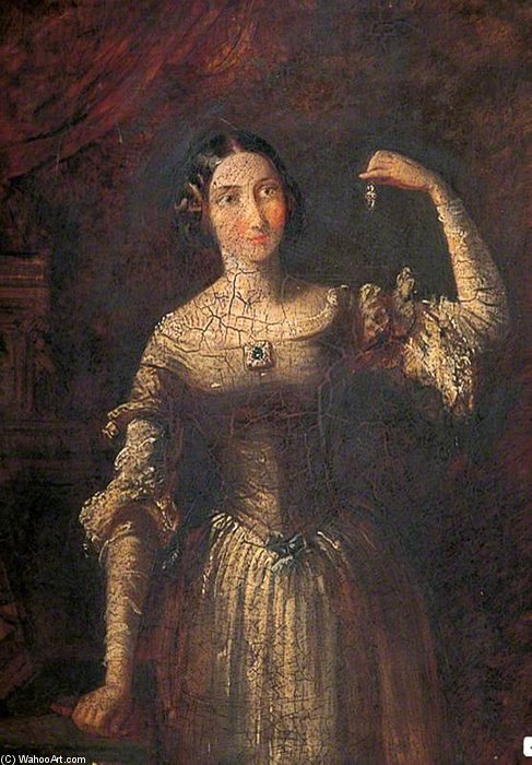 Woman Holding A Pendant — Alfred Edward Chalon