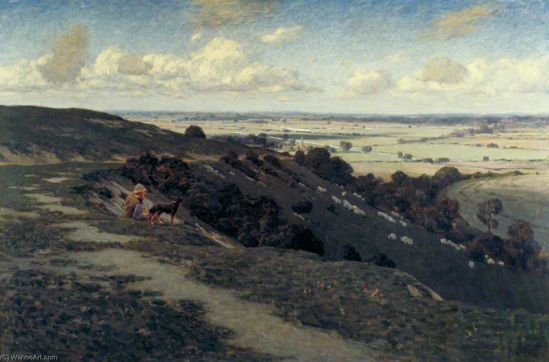 Bury Hill And Village With A View Of The North Downs — José Weiss