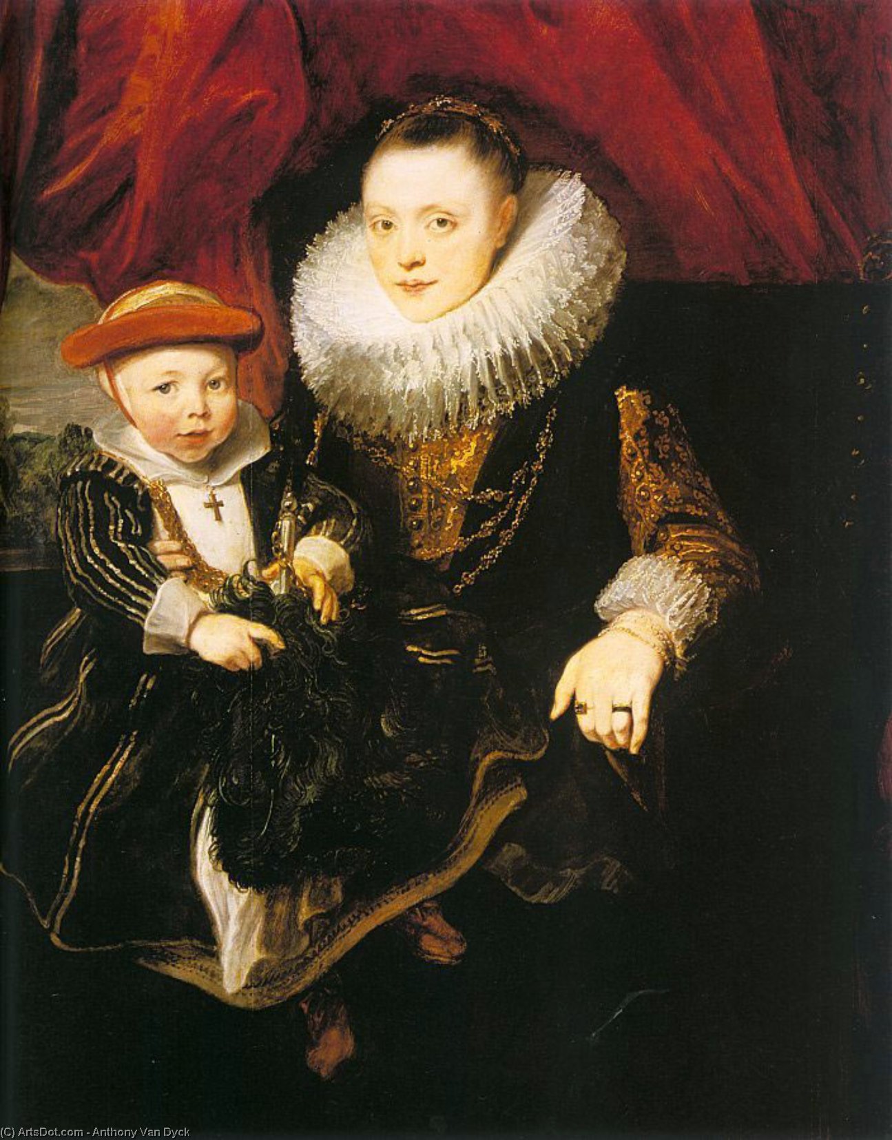 Young Woman With A Child — Sir Anthony Van Dyck