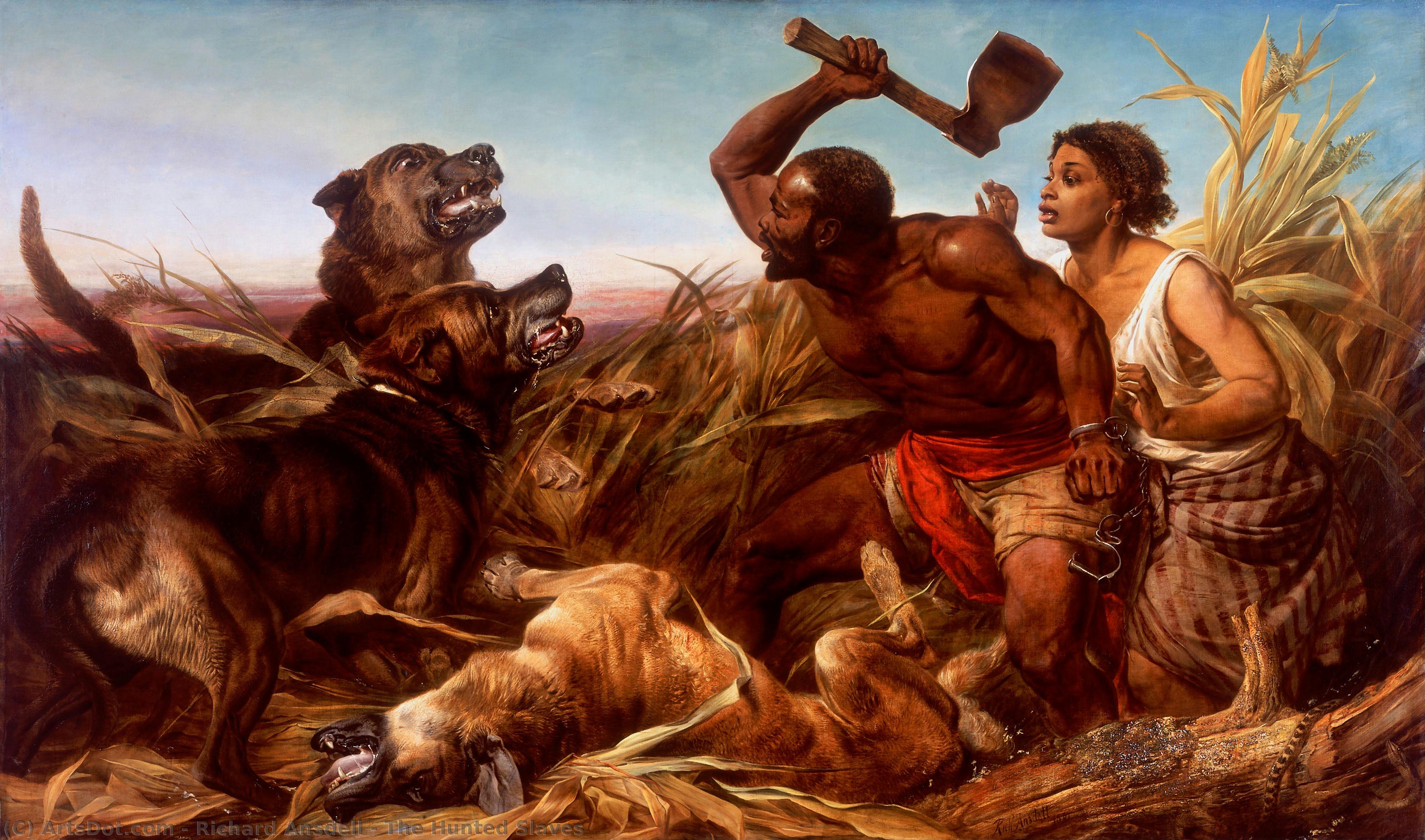 The Hunted Slaves — Richard Ansdell