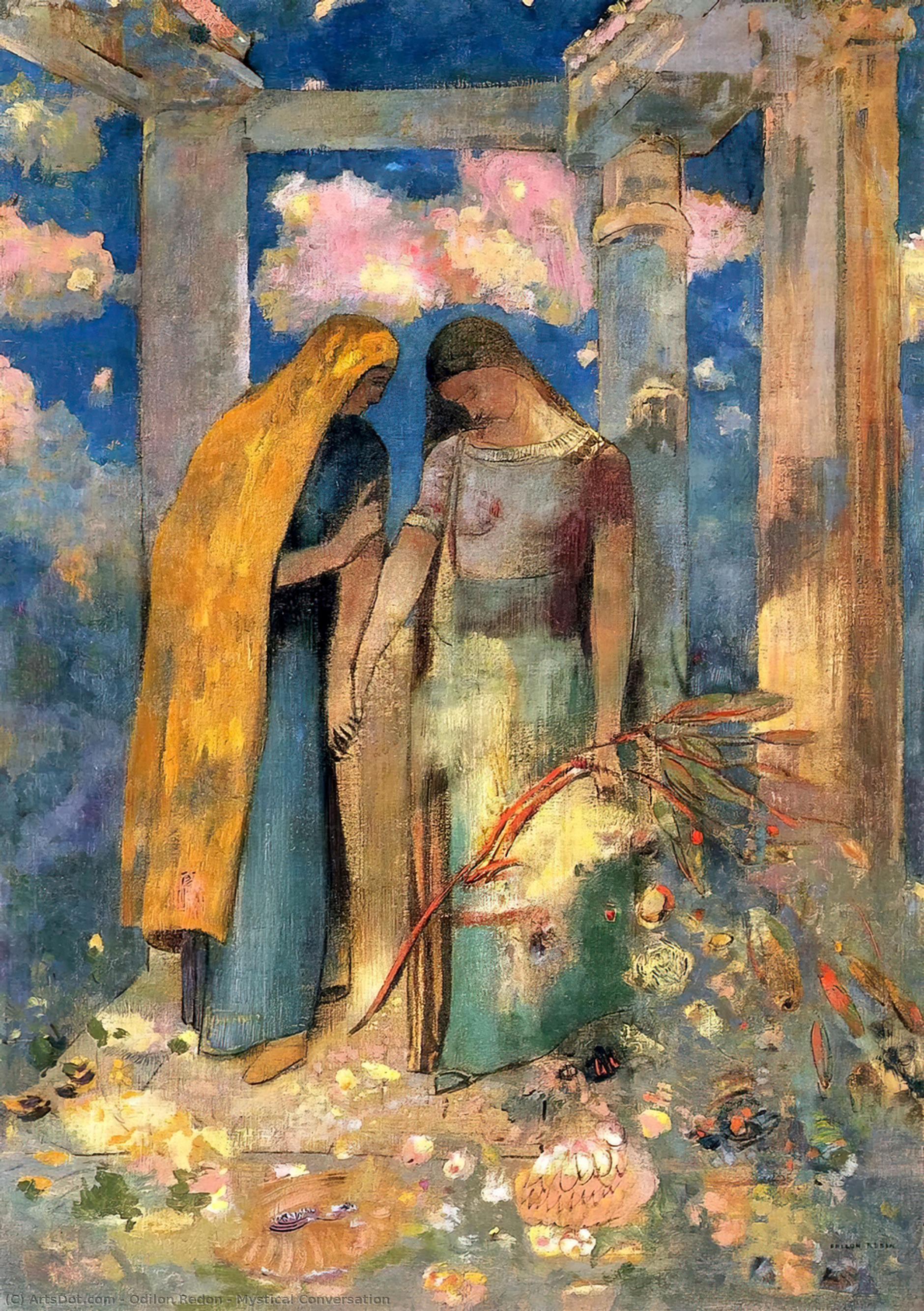 Mystical Conversation — Odilon Redon