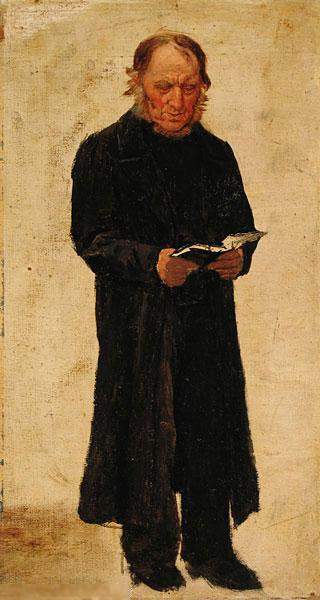 Deutsch Ein Küster Mit Gesangbuch English A Sexton With A Songbook — Carl Ludwig Jessen