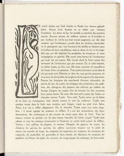 Pictorial Initial L (folio 21) From L'enchanteur Pourrissant — André Derain