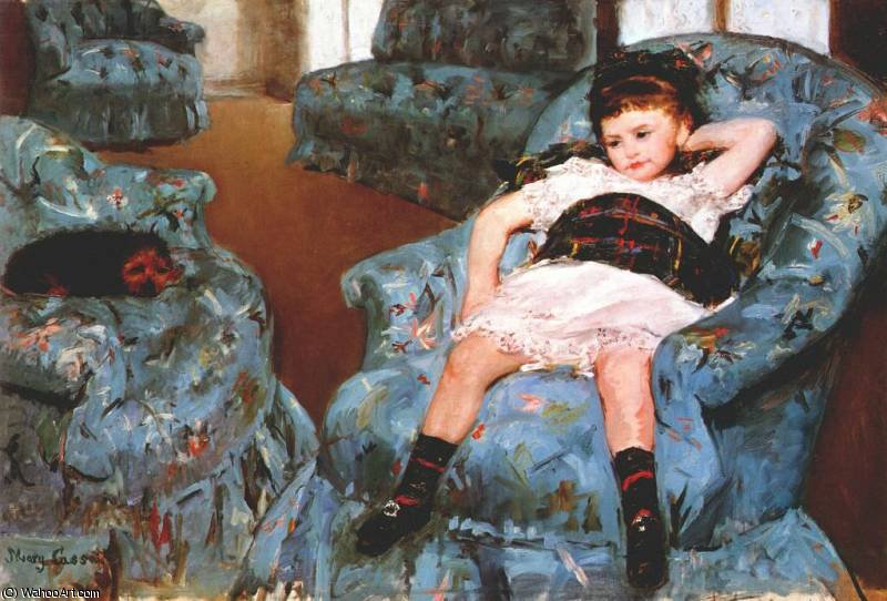 Little Girl In A Blue Armchair — Mary Stevenson Cassatt