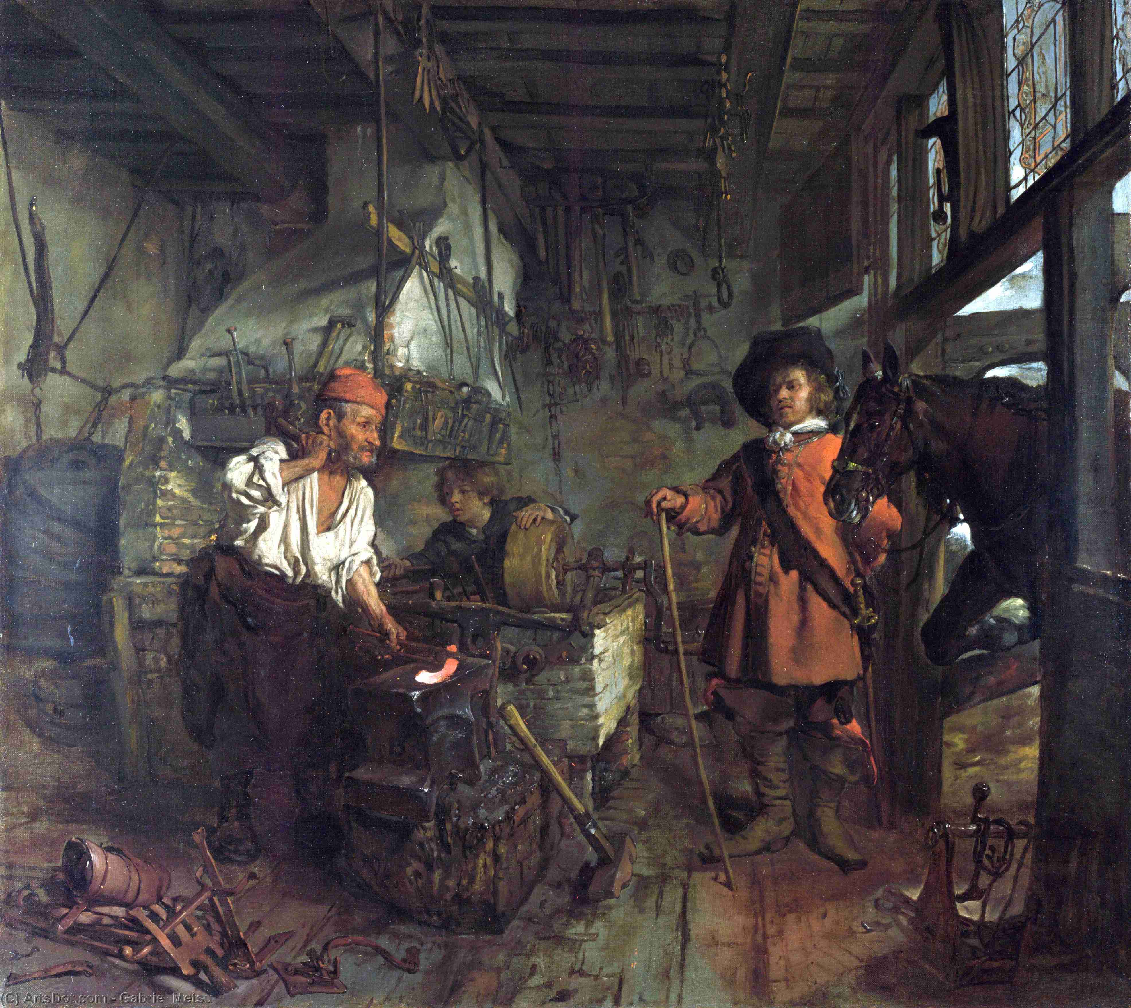 The Interior Of A Smithy — Габријел Мецу