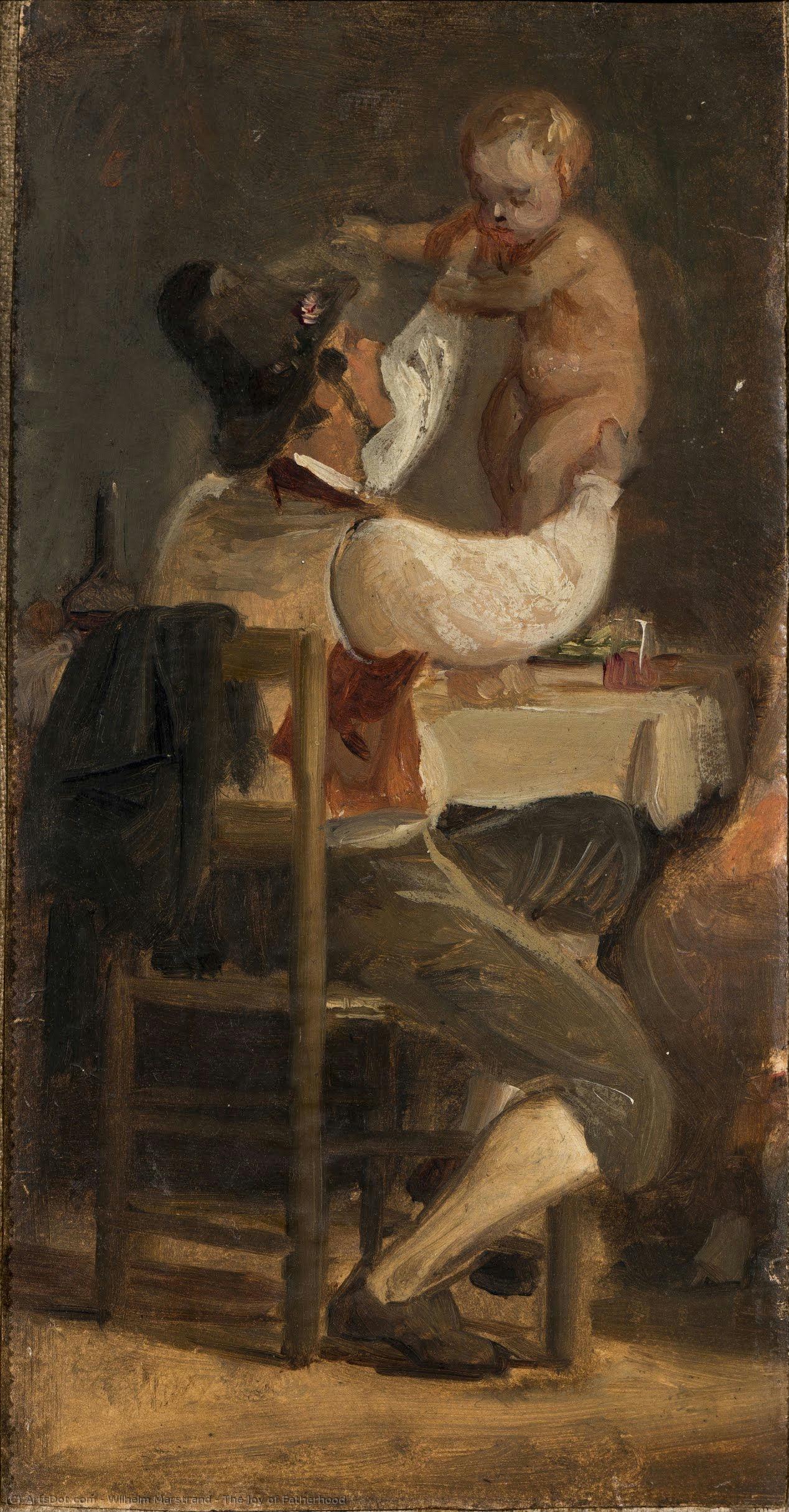 The Joy Of Fatherhood — Wilhelm Marstrand