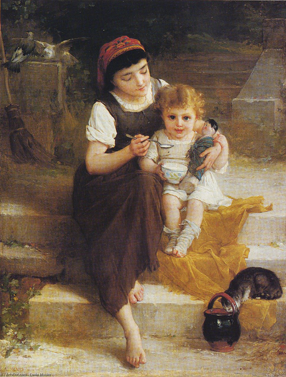 Lunch On The Steps — Емил Муније