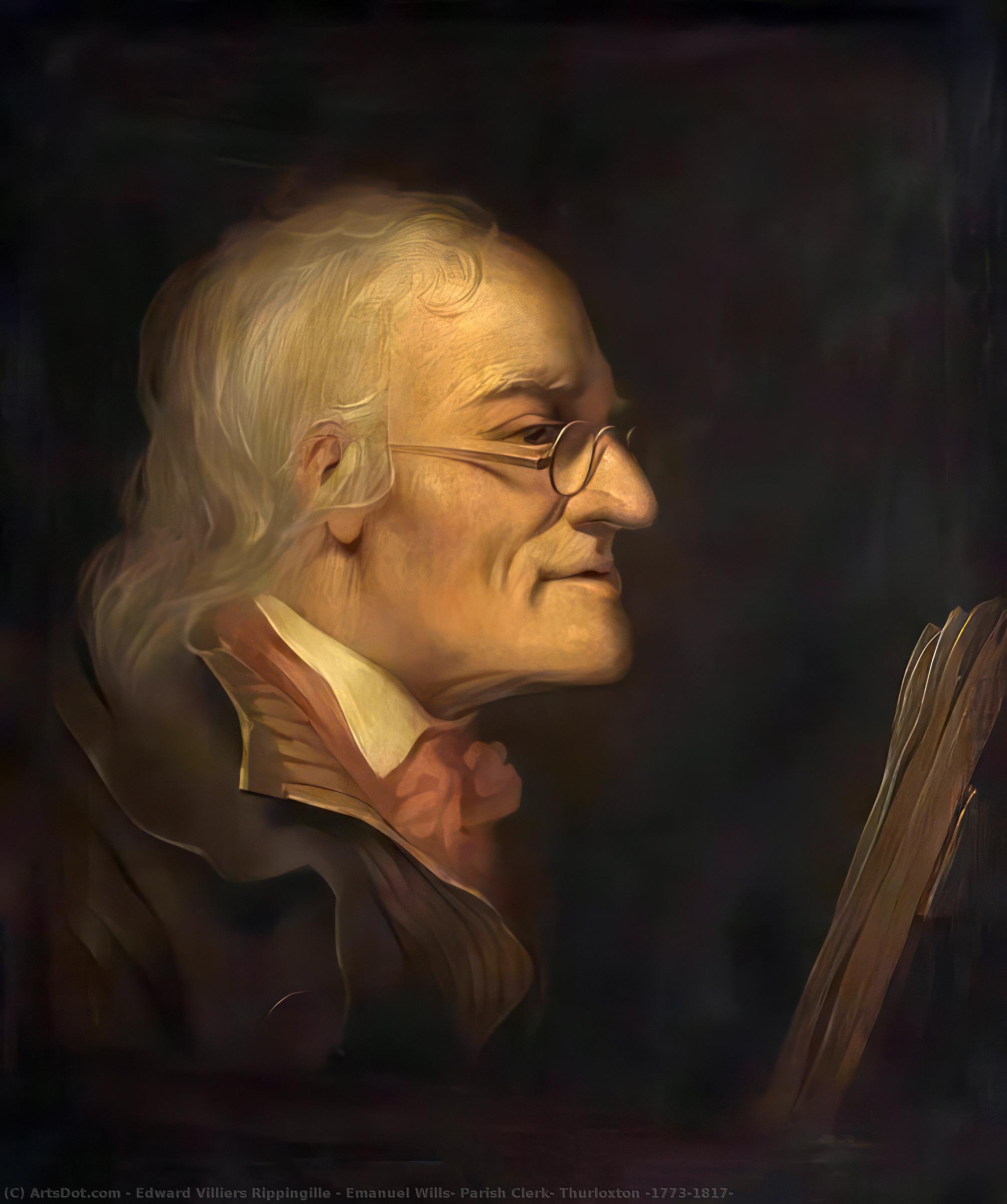 Emanuel Wills, Parish Clerk, Thurloxton (1773–1817) — Edward Villiers Rippingille