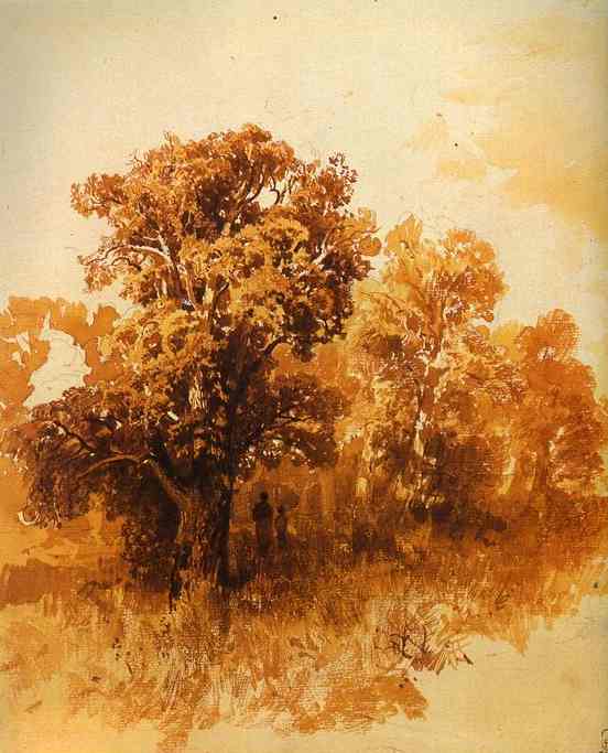 In An Oak Grove — Fyodor Alexandrovich Vasilyev