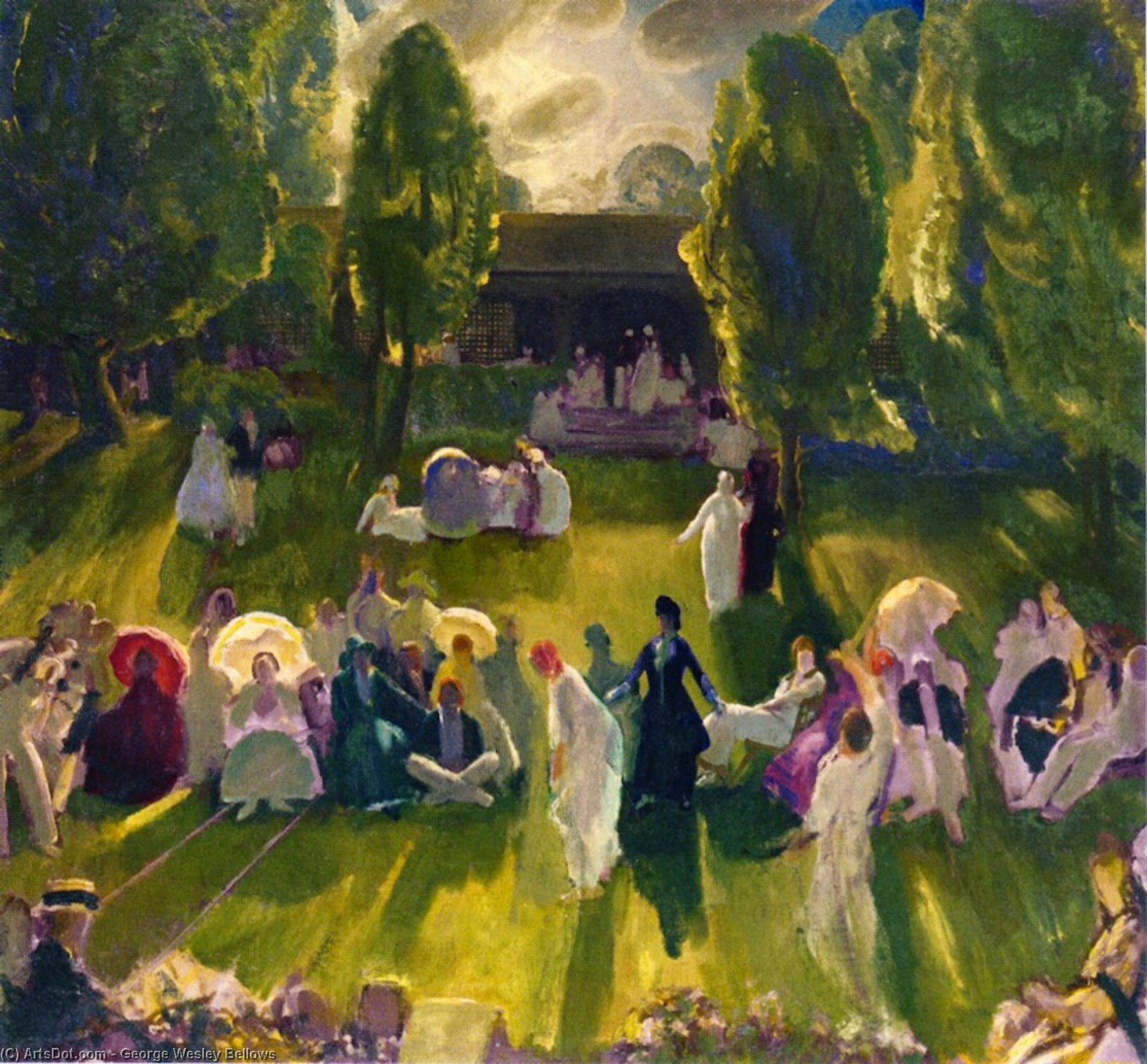 Torneo De Tenis (también Conocido Como Tenis En Newport) — George Wesley Bellows