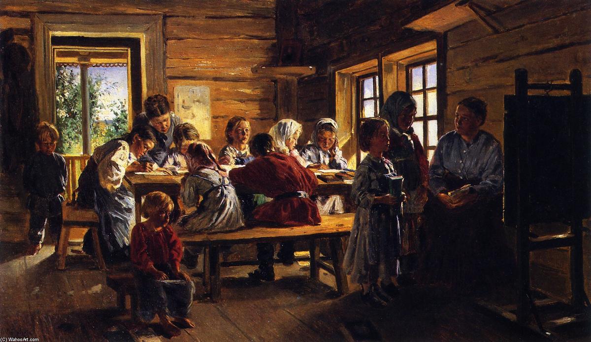 In A Country School — Vladimir Yegorovich Makovsky