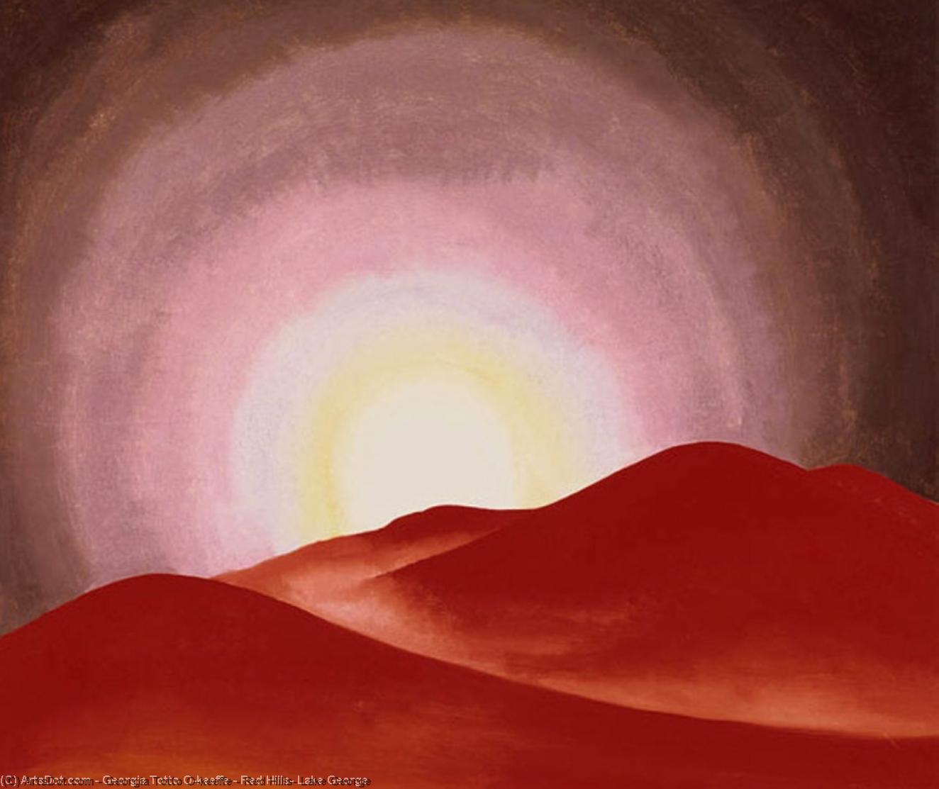 Red Hills, Lake George — Georgia O'keeffe