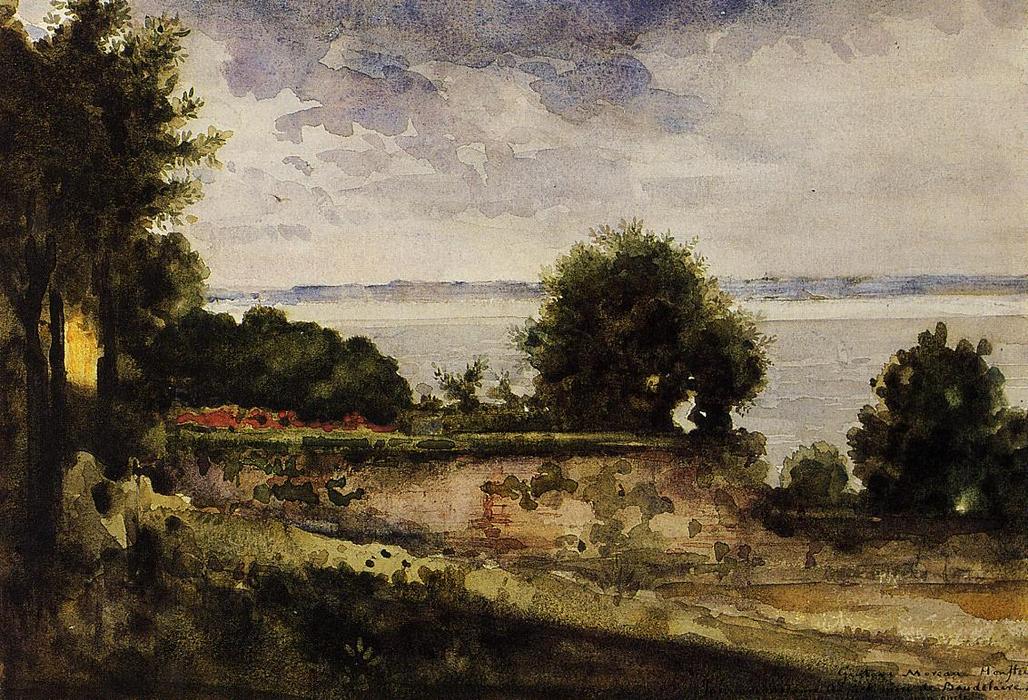 Vista Del Jardín De Madame Aupick, Madre De Baudelaire — Gustave Moreau
