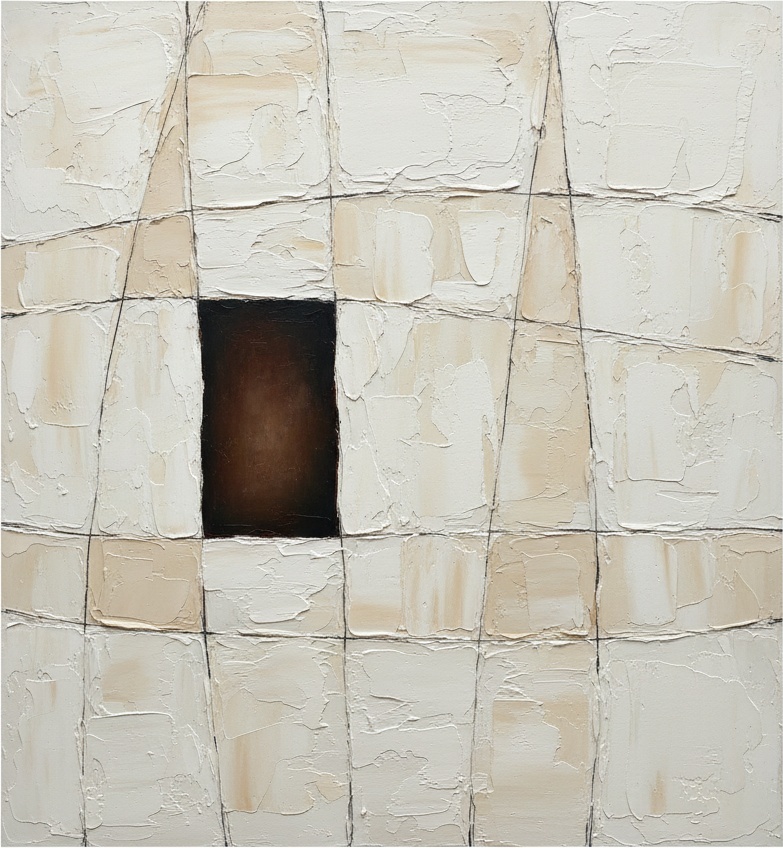 Monolithic Void Amidst The Tactile Fragments Of An Organic Geometric Grid — Laurent Vionnet