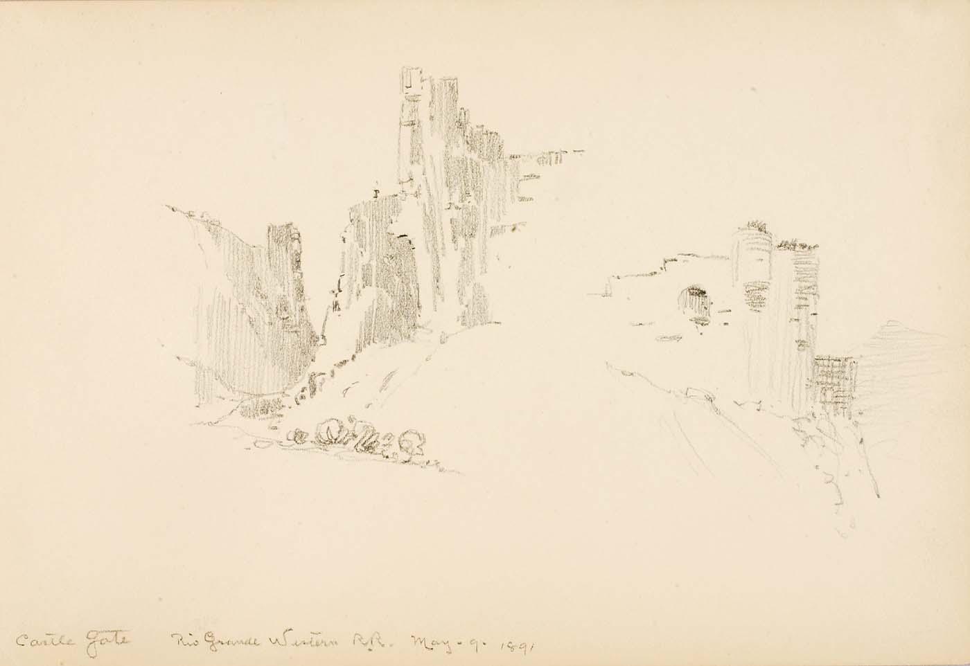 Castle Gate, Rio Grande Western Railroad — George Elbert Burr